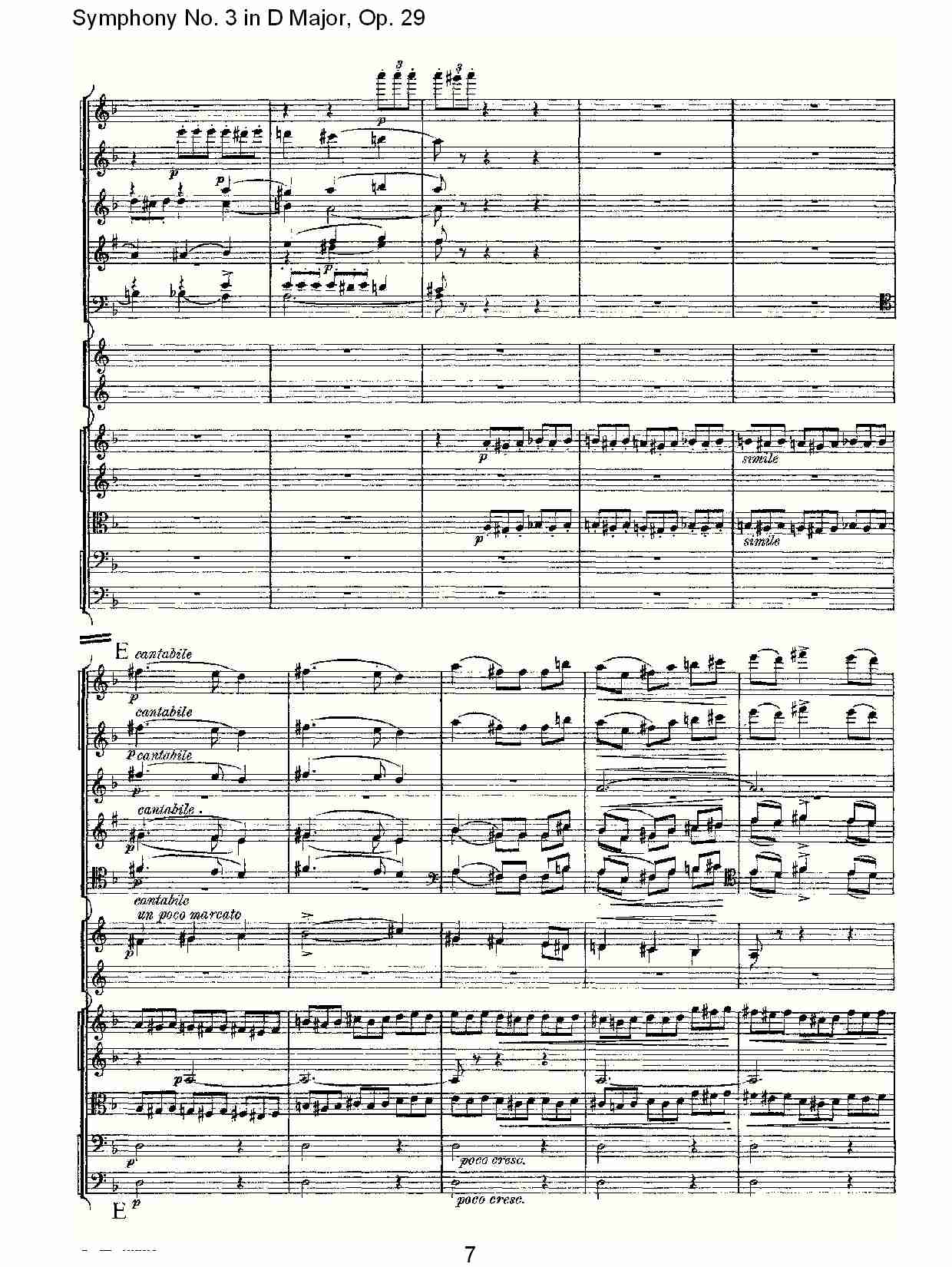 D大调第三交响曲,  Op.29 第三乐章（二）总谱（图2）