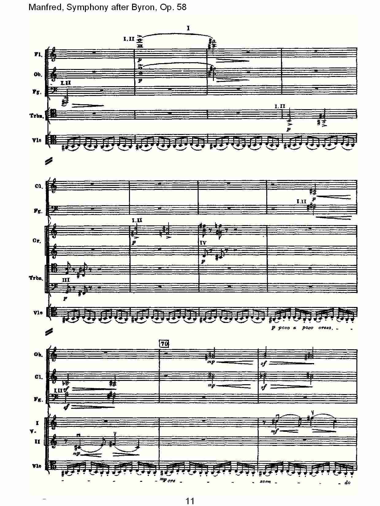 Manfred, Symphony after Byron, Op.58第一乐章（三）总谱（图1）