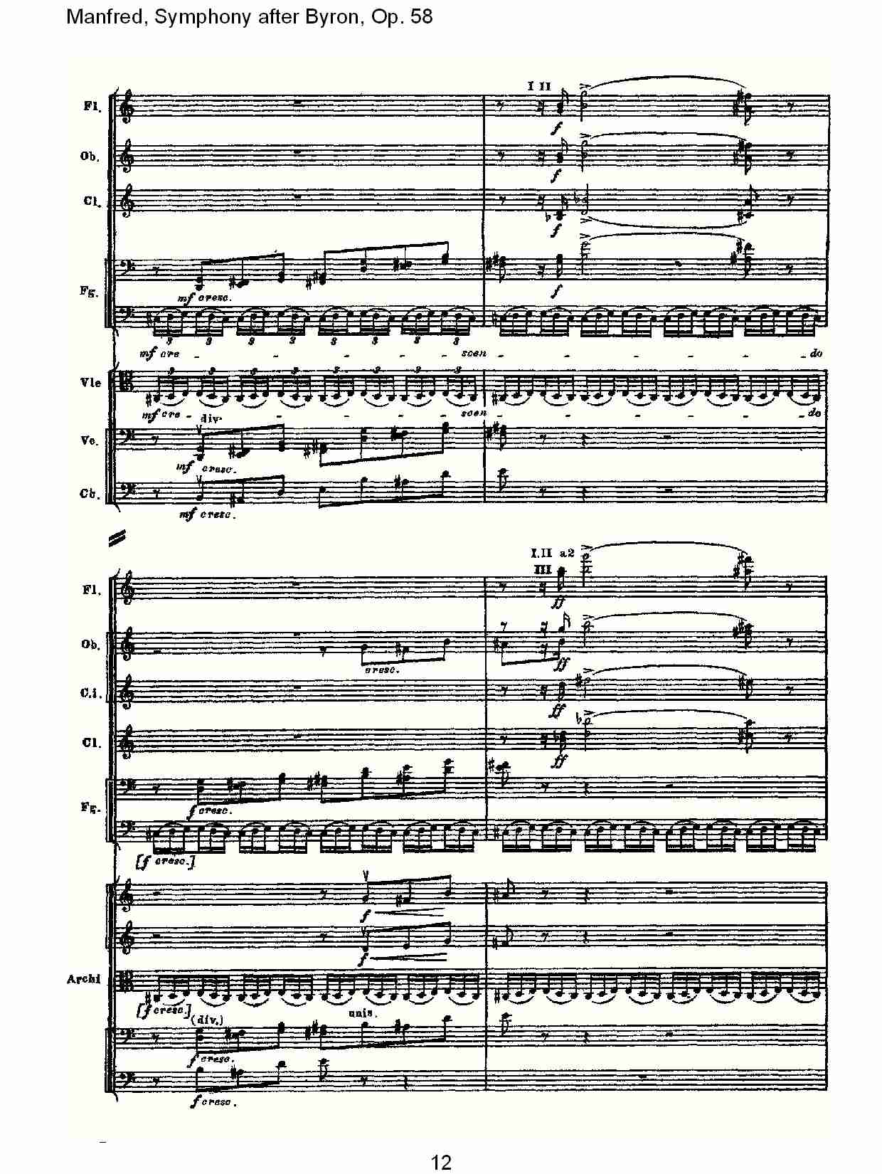 Manfred, Symphony after Byron, Op.58第一乐章（三）总谱（图2）