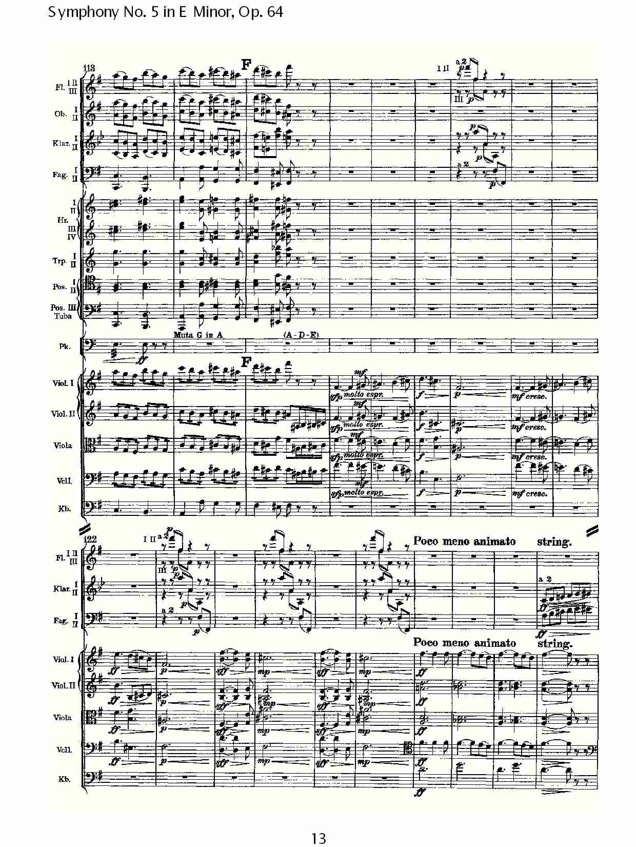 E小调第五交响曲,  Op.64第一乐章（三）总谱（图3）