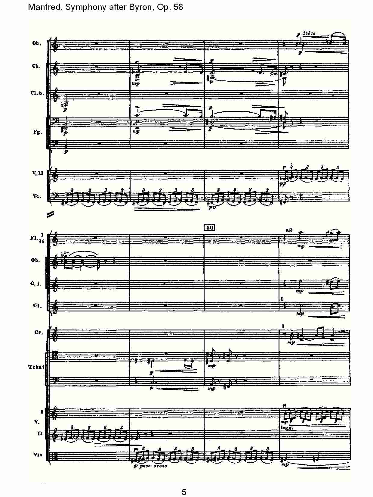 Manfred, Symphony after Byron, Op.58第一乐章（一）总谱（图5）