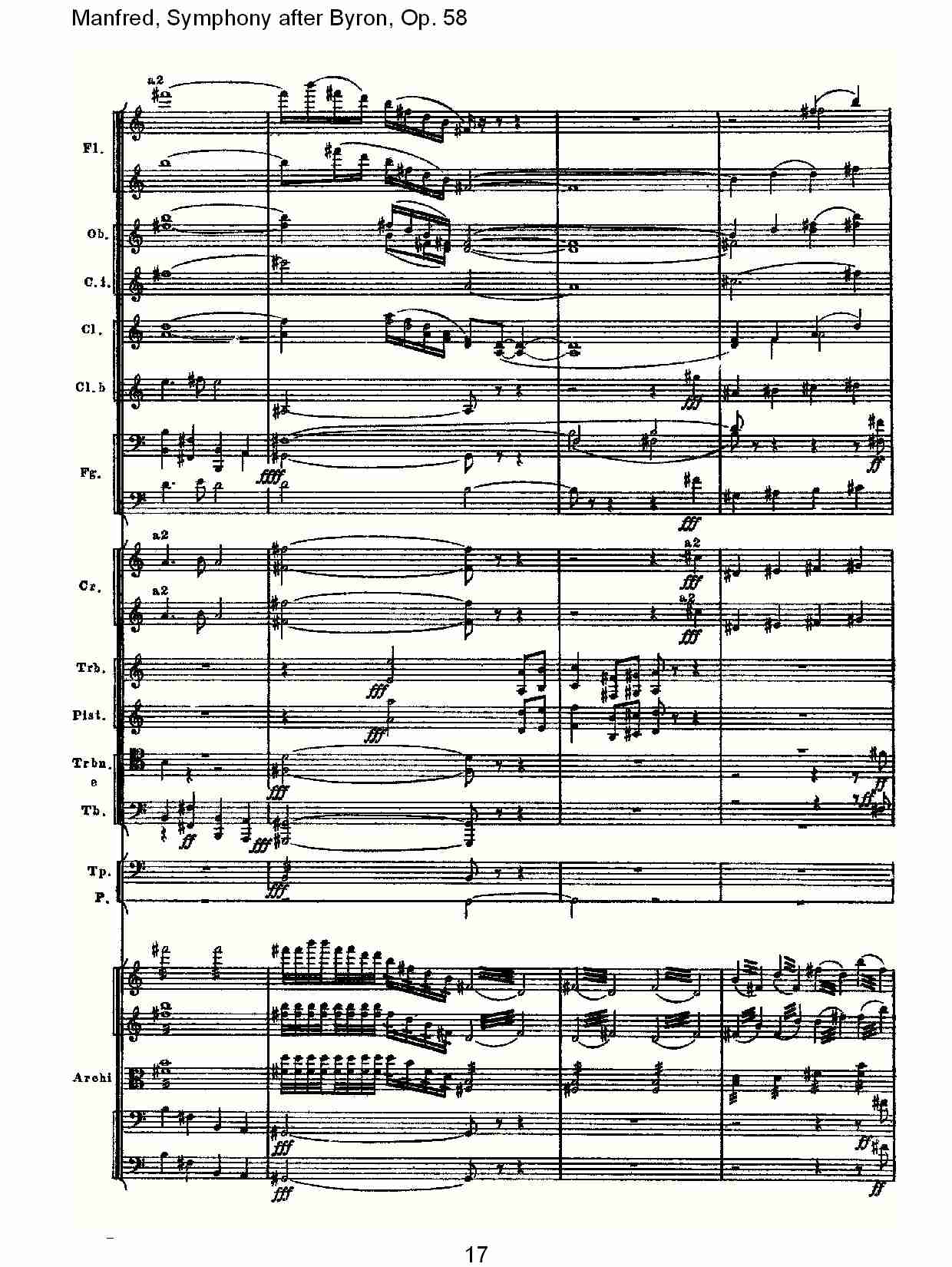 Manfred, Symphony after Byron, Op.58第一乐章（四）总谱（图2）
