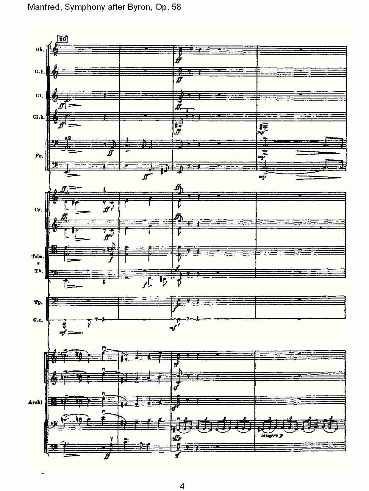 Manfred, Symphony after Byron, Op.58第一乐章（一）总谱（图4）