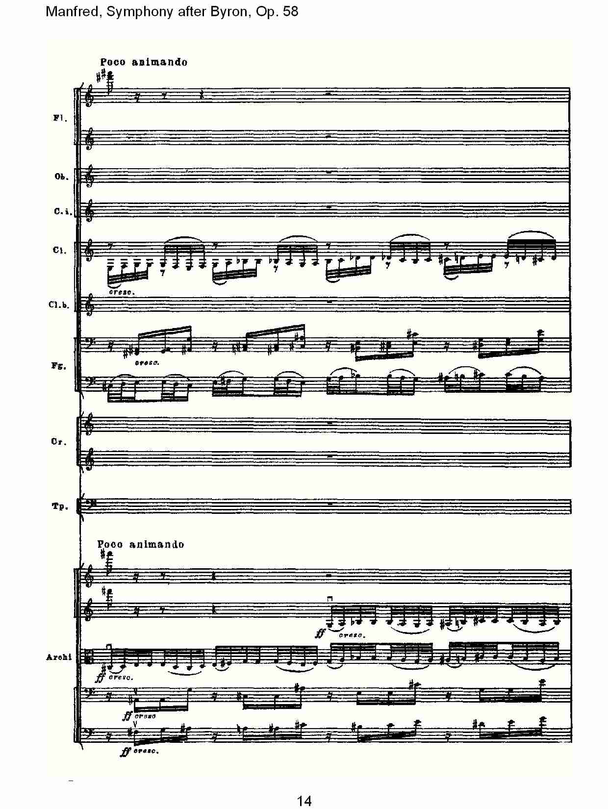 Manfred, Symphony after Byron, Op.58第一乐章（三）总谱（图4）