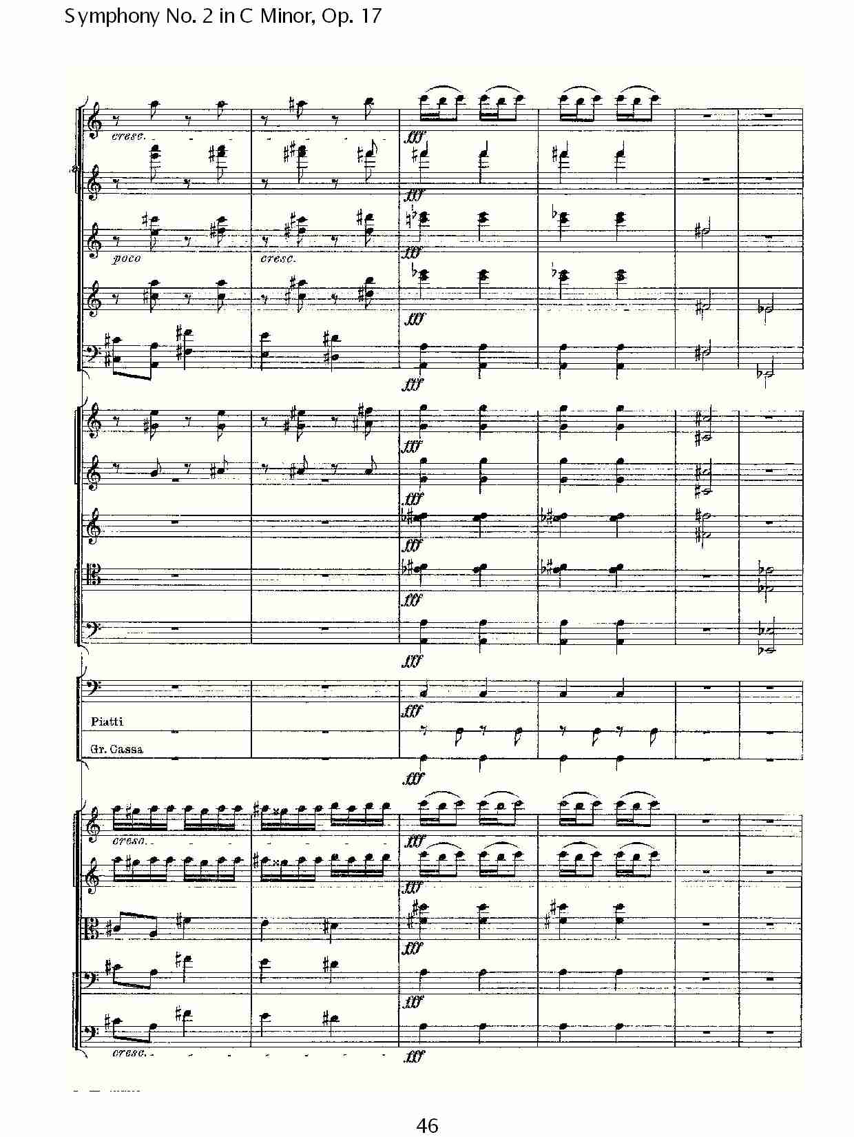 C小调第二交响曲, Op.17第四乐章（十）总谱（图1）