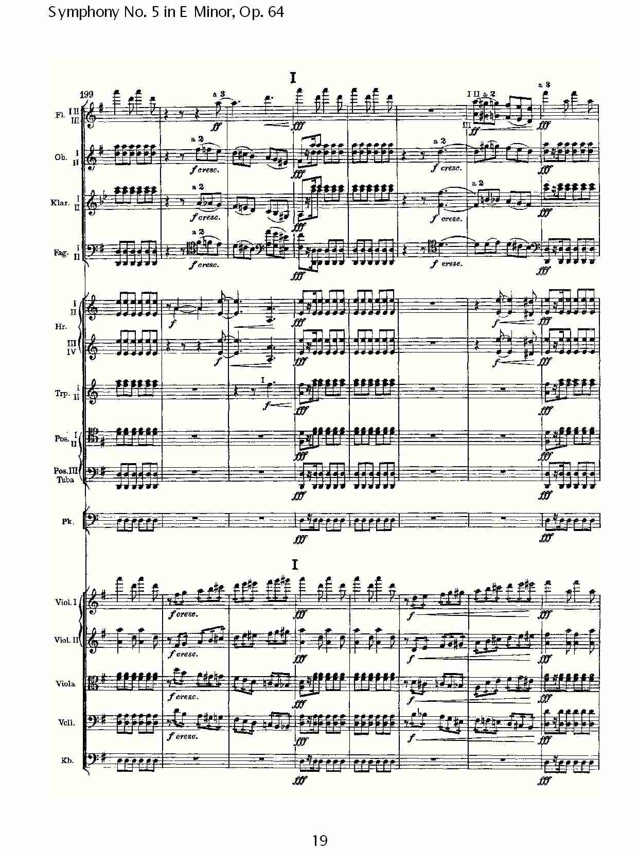 E小调第五交响曲,  Op.64第一乐章（四）总谱（图4）