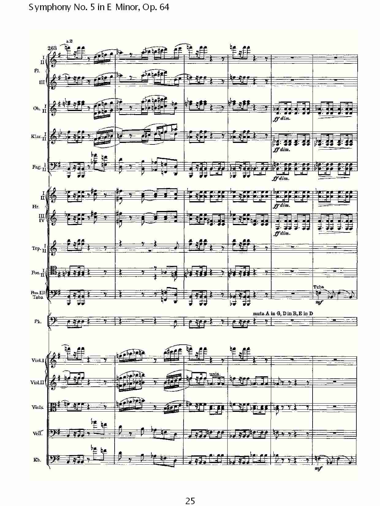 E小调第五交响曲,  Op.64第一乐章（五）总谱（图5）