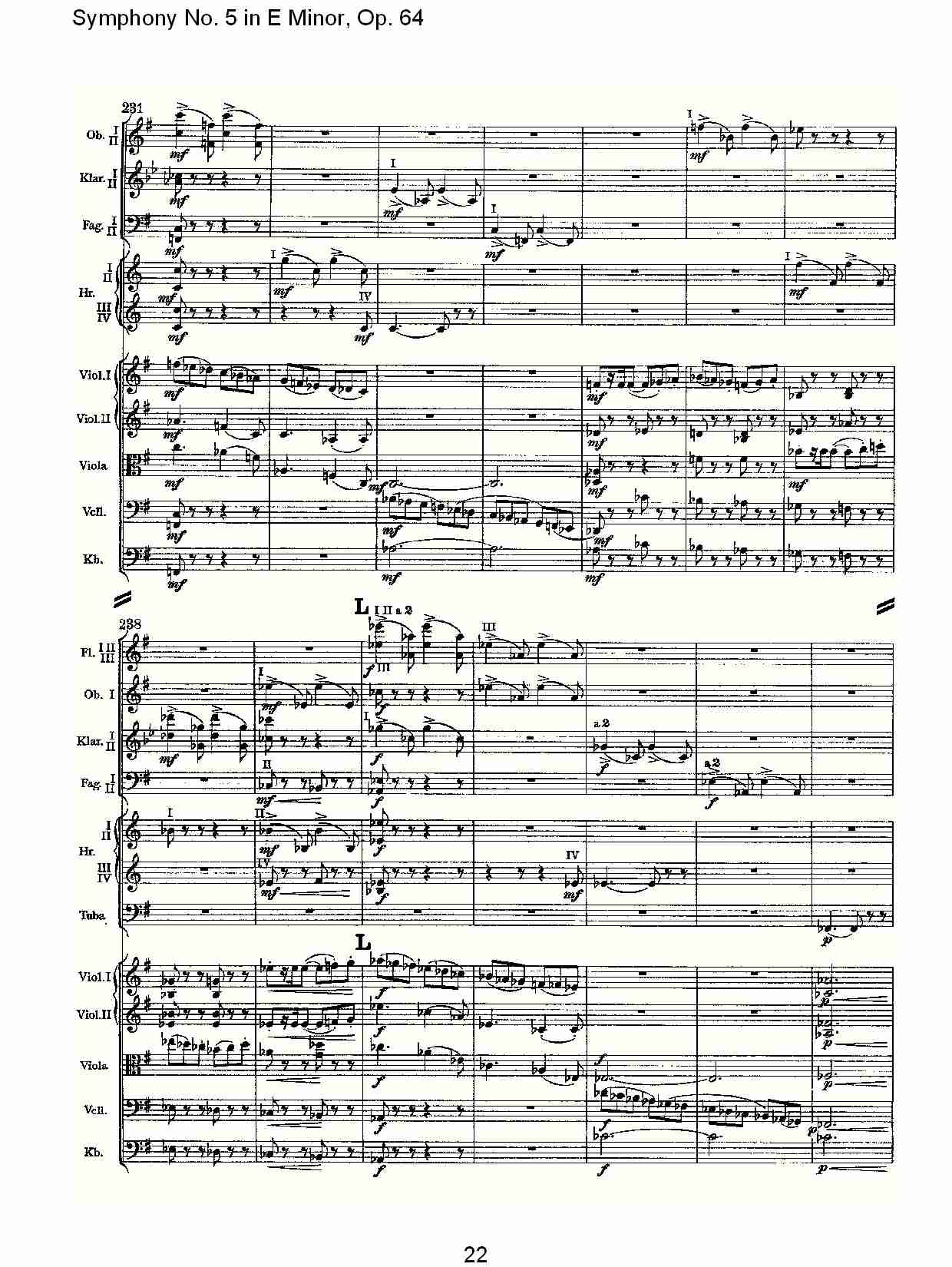 E小调第五交响曲,  Op.64第一乐章（五）总谱（图2）