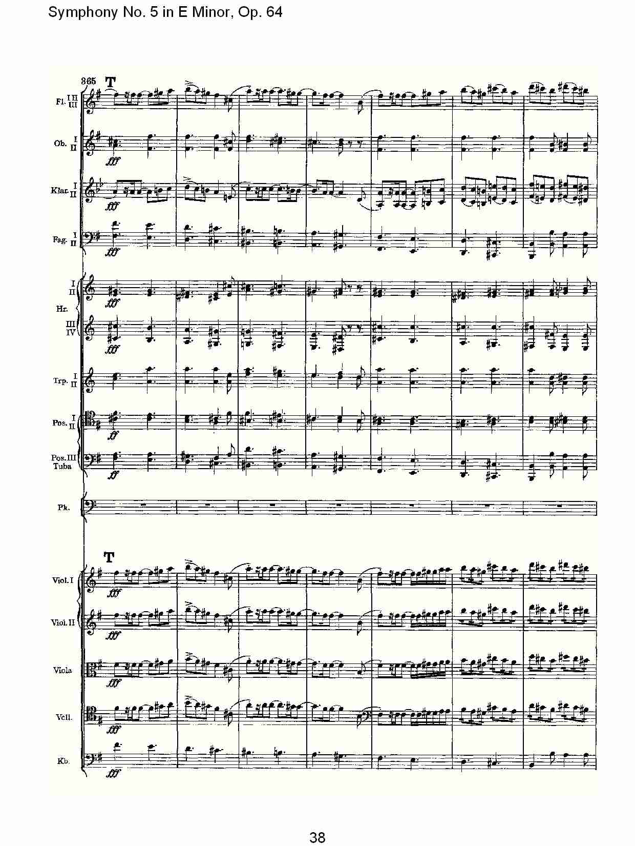 E小调第五交响曲,  Op.64第一乐章（八）总谱（图3）