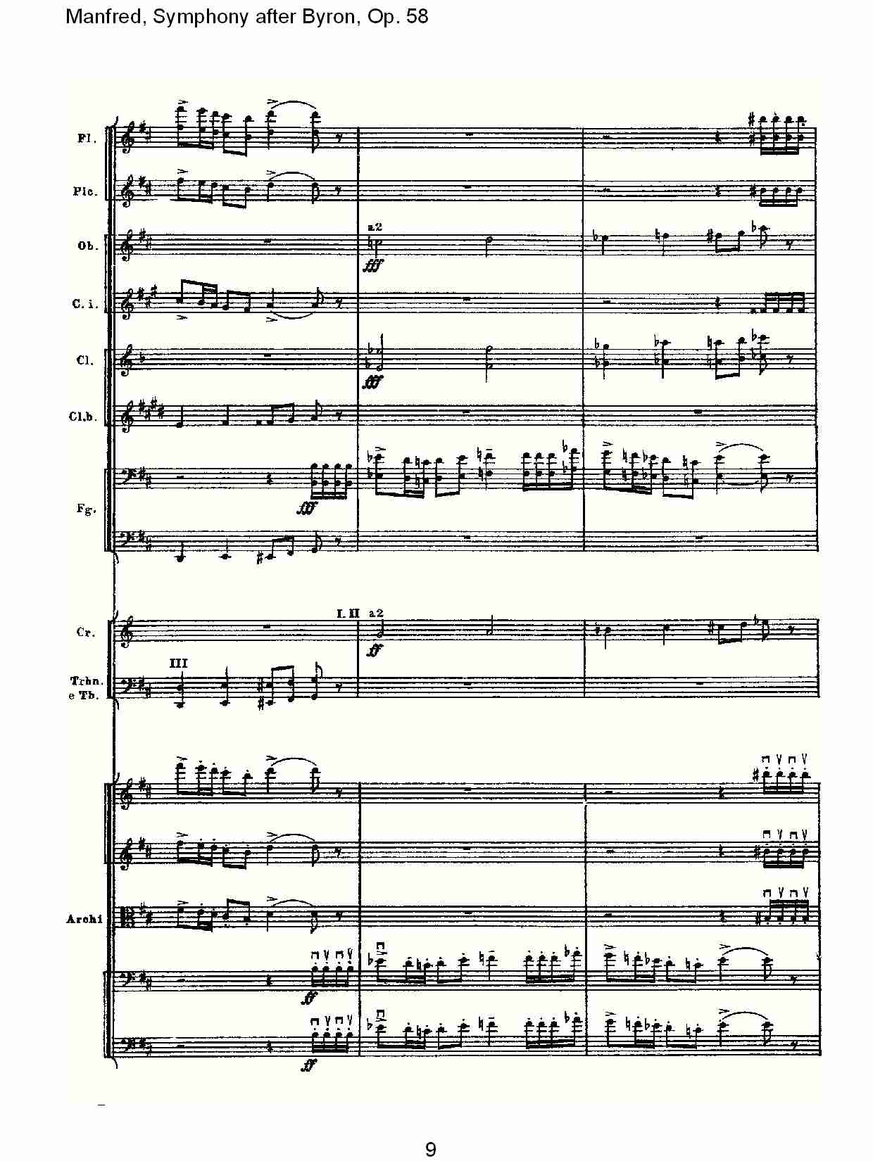 Manfred, Symphony after Byron, Op.58第四乐章第二部（二）总谱（图4）