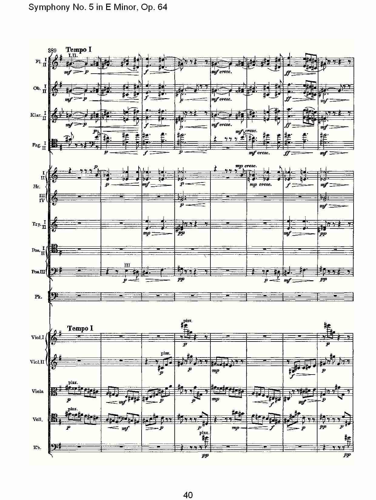 E小调第五交响曲,  Op.64第一乐章（八）总谱（图5）