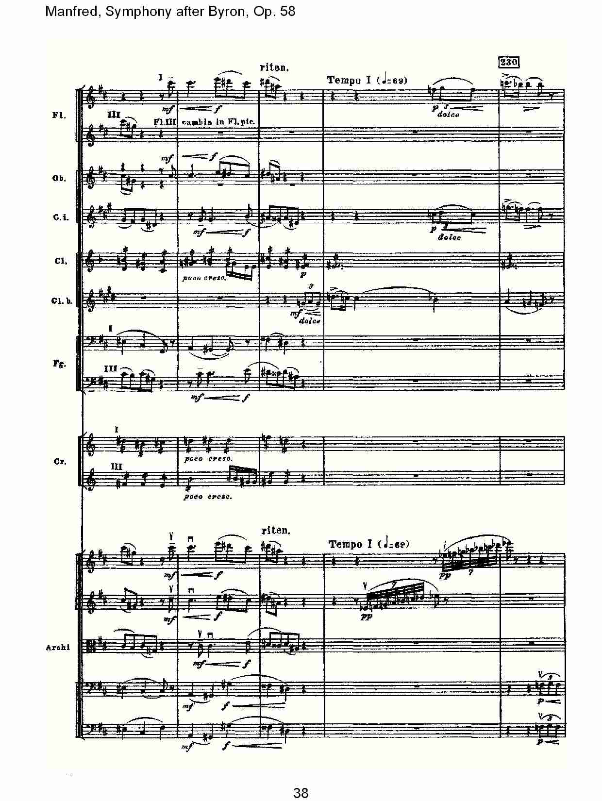 Manfred, Symphony after Byron, Op.58第一乐章（八）总谱（图3）