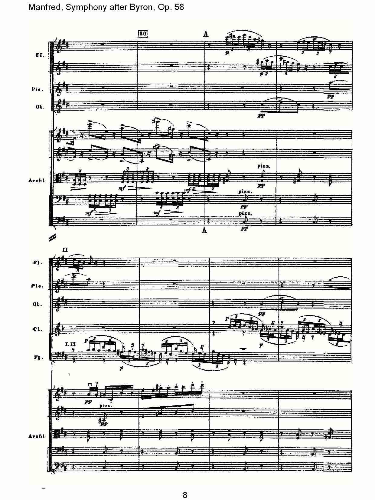 Manfred, Symphony after Byron, Op.58第二乐章（二）总谱（图3）