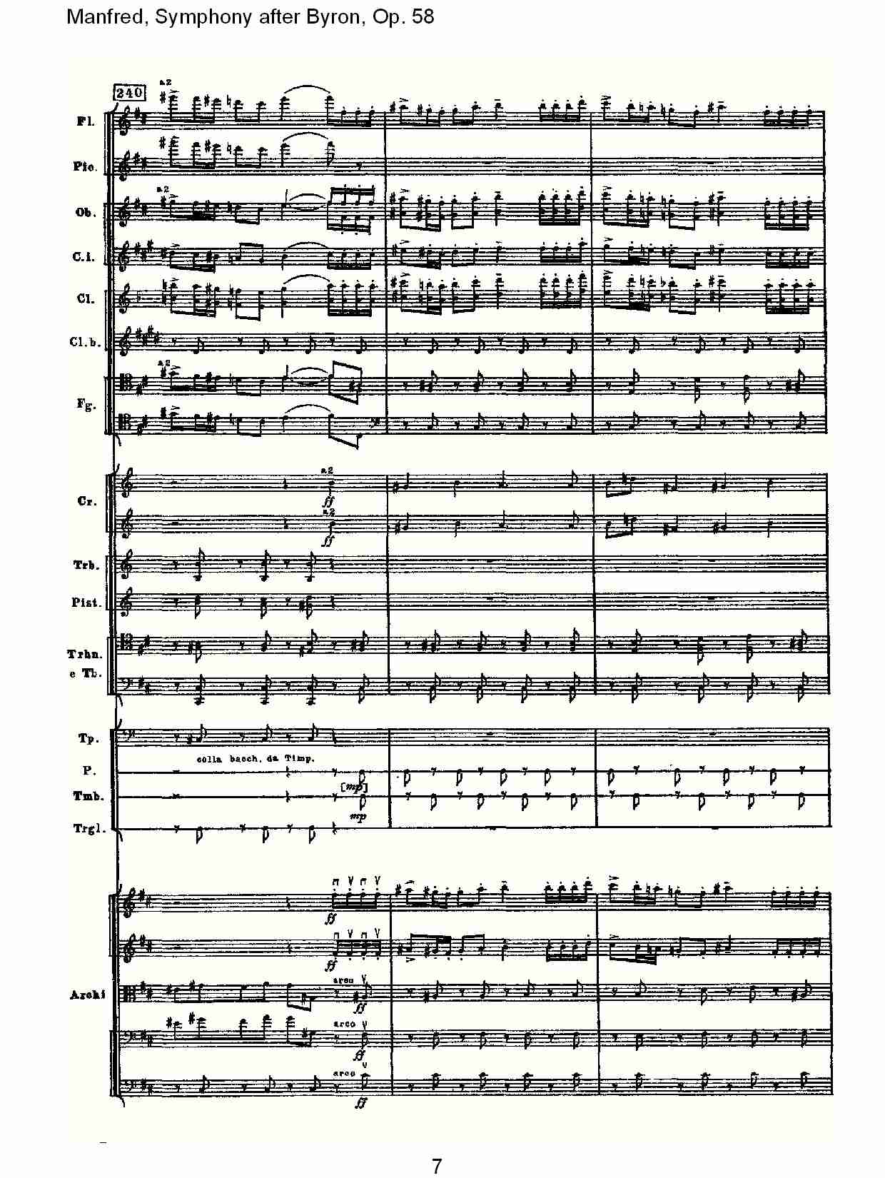 Manfred, Symphony after Byron, Op.58第四乐章第二部（二）总谱（图2）