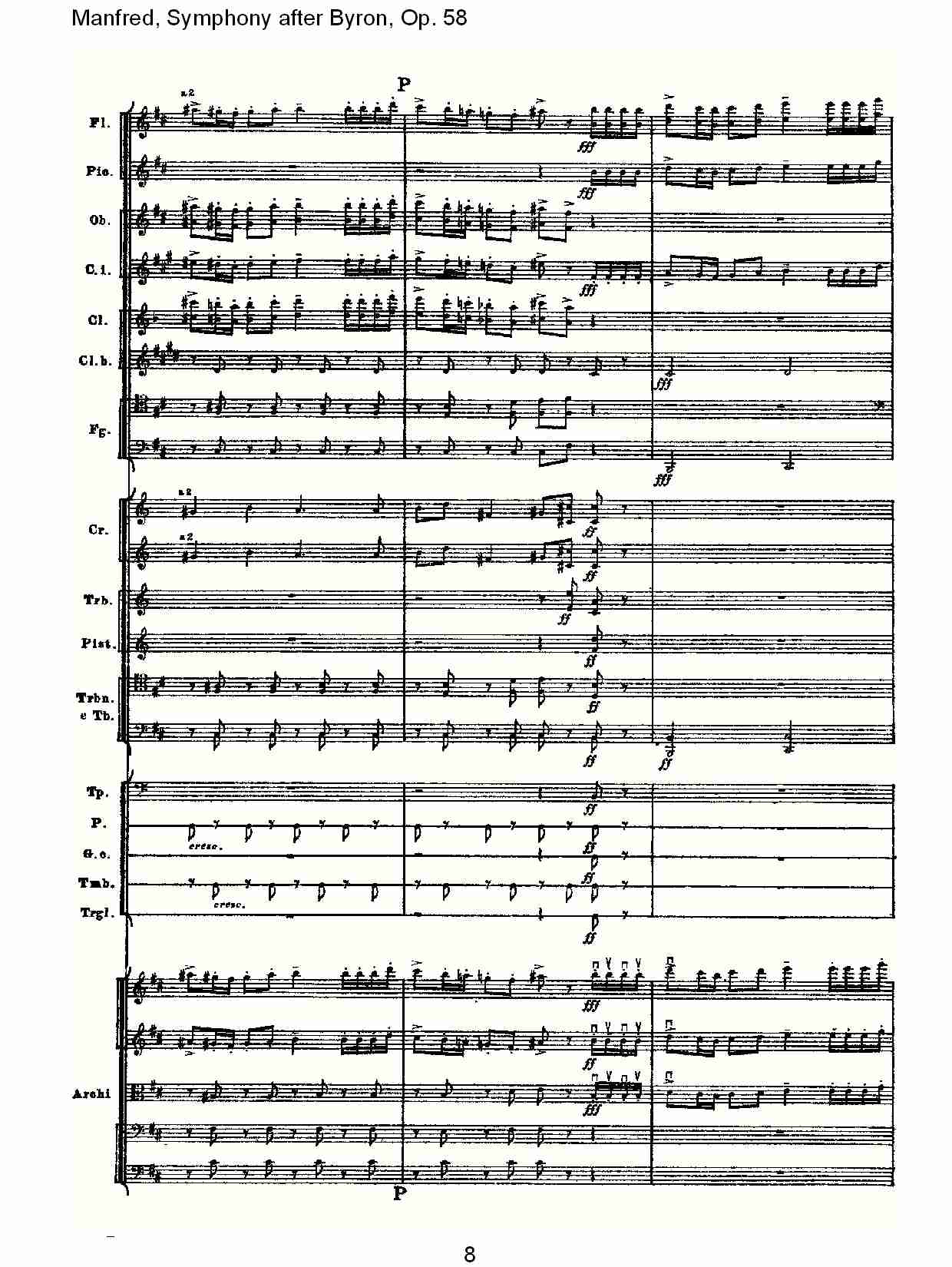 Manfred, Symphony after Byron, Op.58第四乐章第二部（二）总谱（图3）