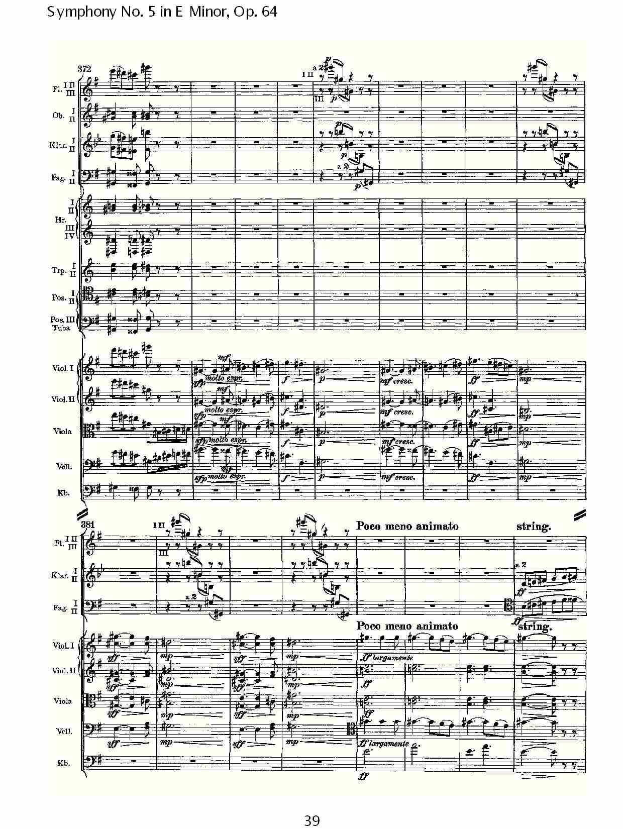 E小调第五交响曲,  Op.64第一乐章（八）总谱（图4）