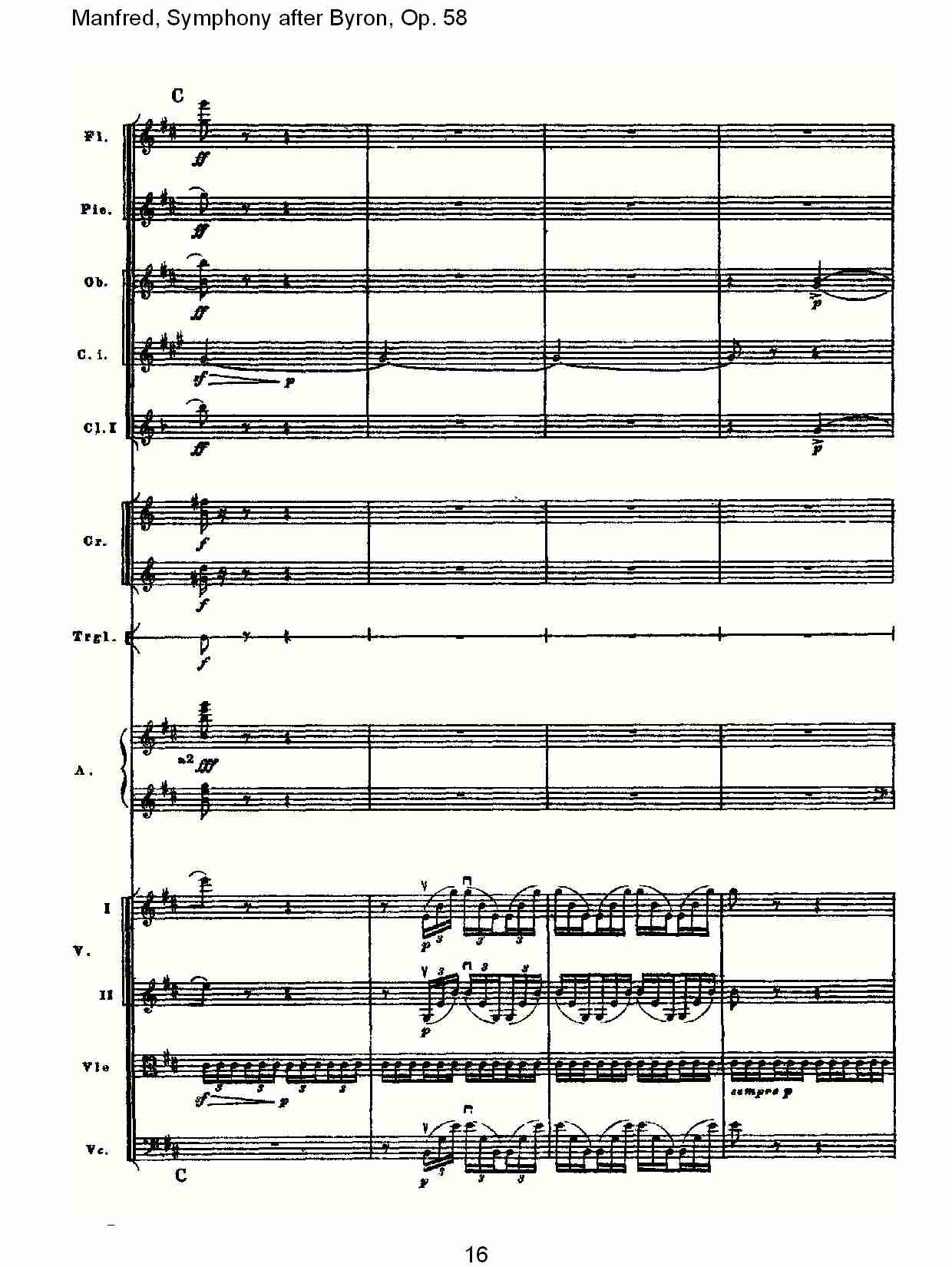 Manfred, Symphony after Byron, Op.58第二乐章（四）总谱（图1）