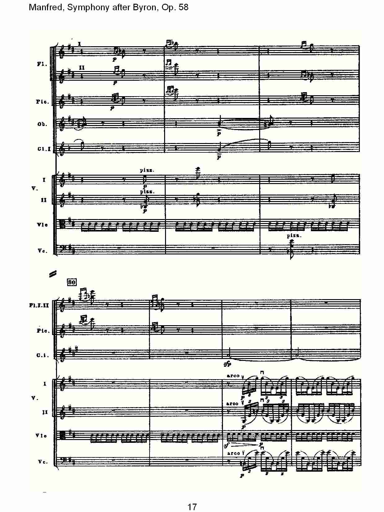 Manfred, Symphony after Byron, Op.58第二乐章（四）总谱（图2）