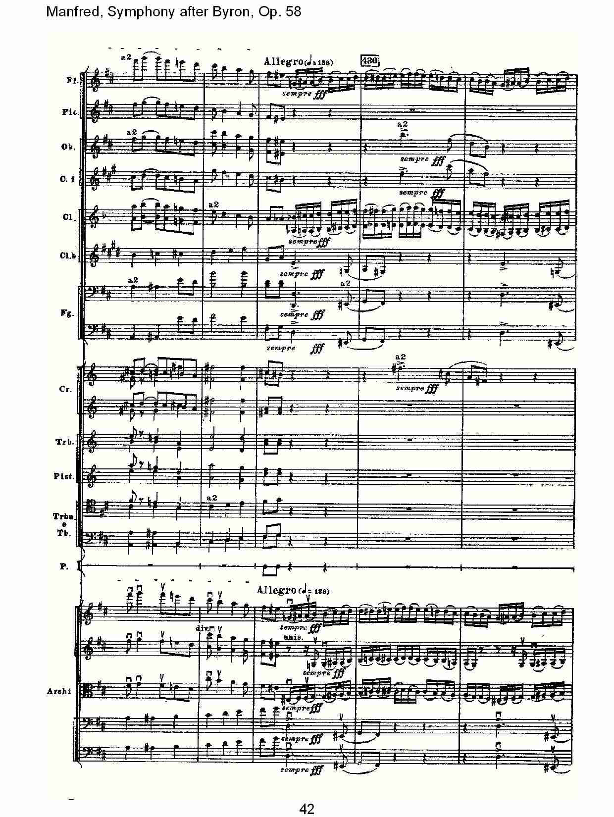 Manfred, Symphony after Byron, Op.58第四乐章第二部（九）总谱（图2）