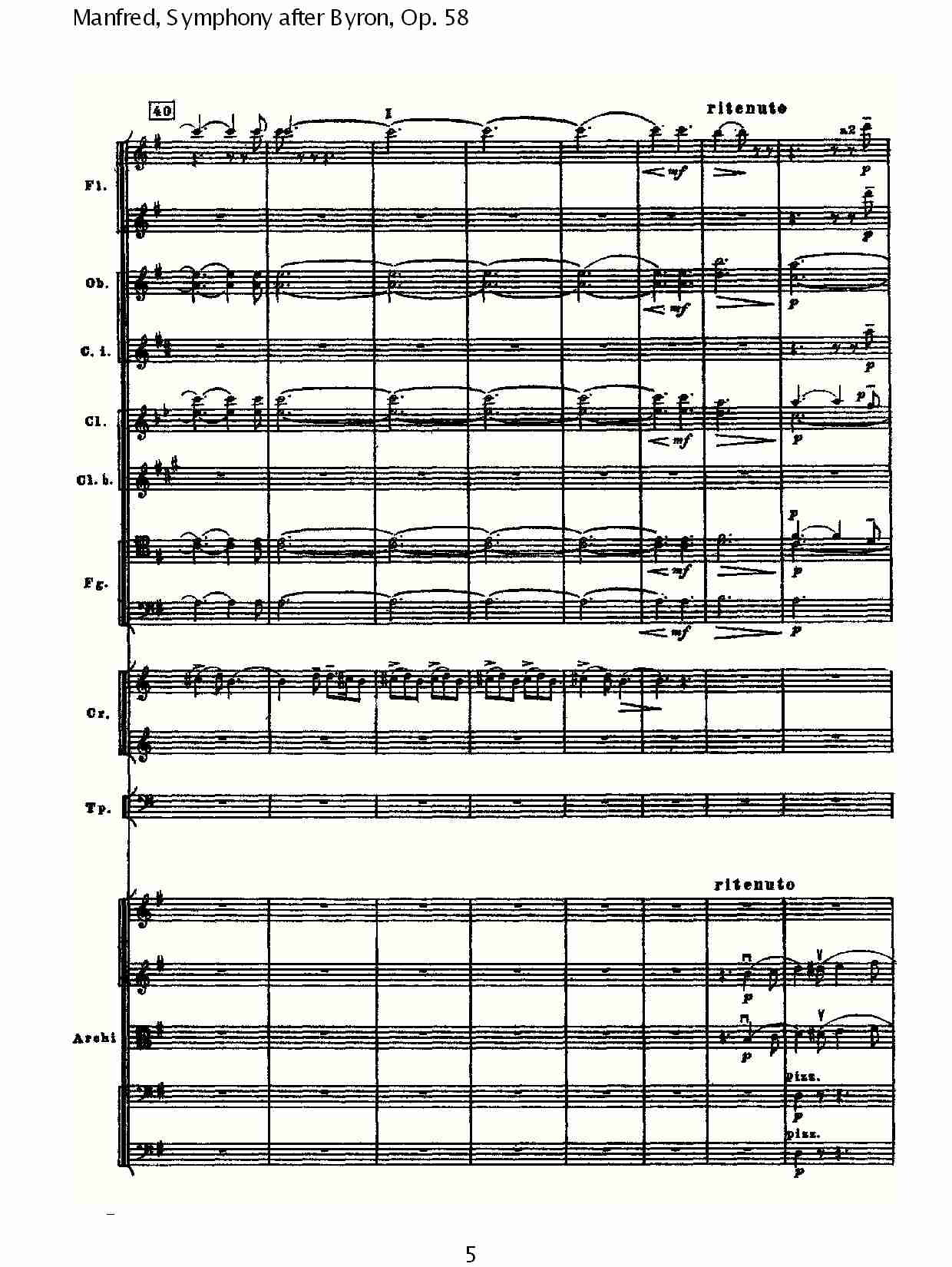 Manfred, Symphony after Byron, Op.58第三乐章（一）总谱（图5）