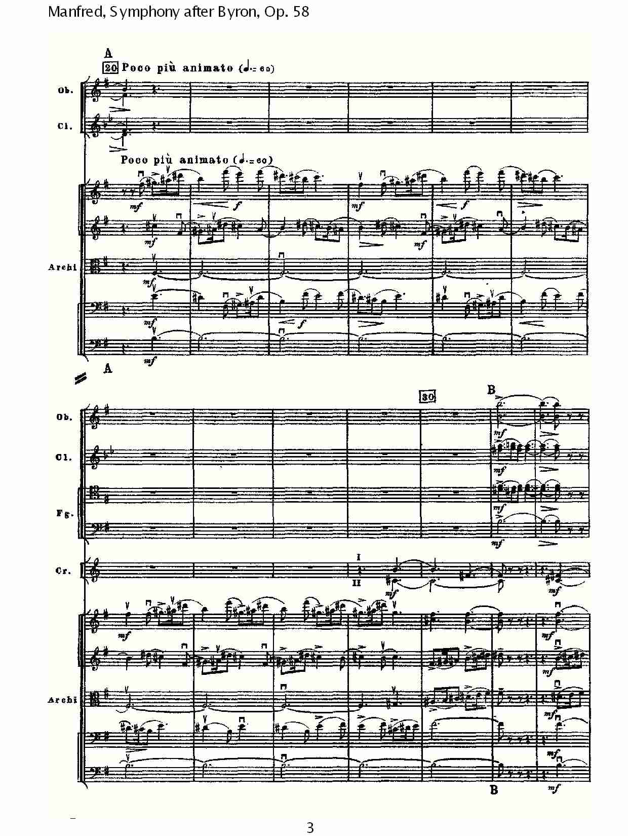 Manfred, Symphony after Byron, Op.58第三乐章（一）总谱（图3）