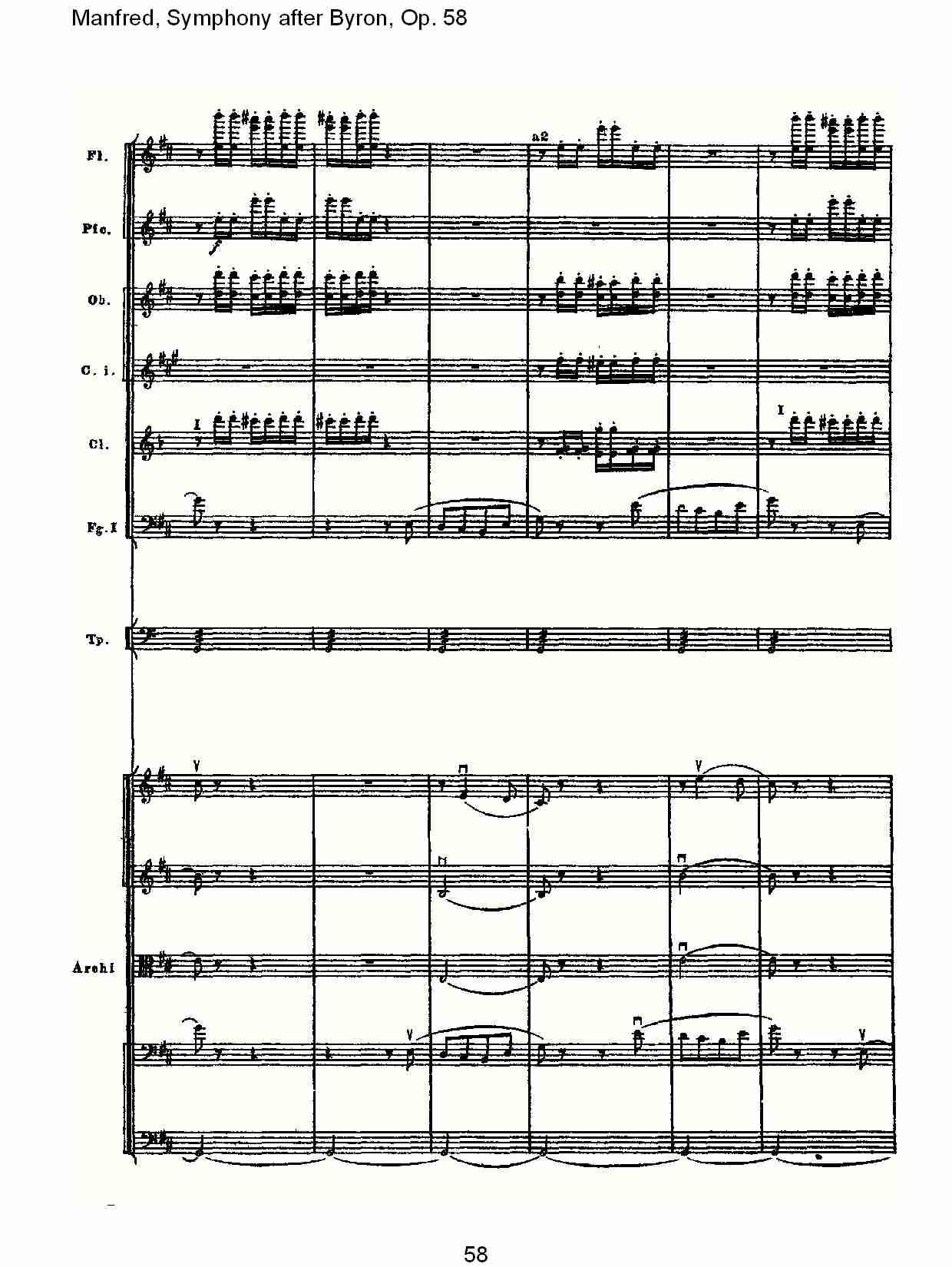Manfred, Symphony after Byron, Op.58第二乐章（十二）总谱（图3）