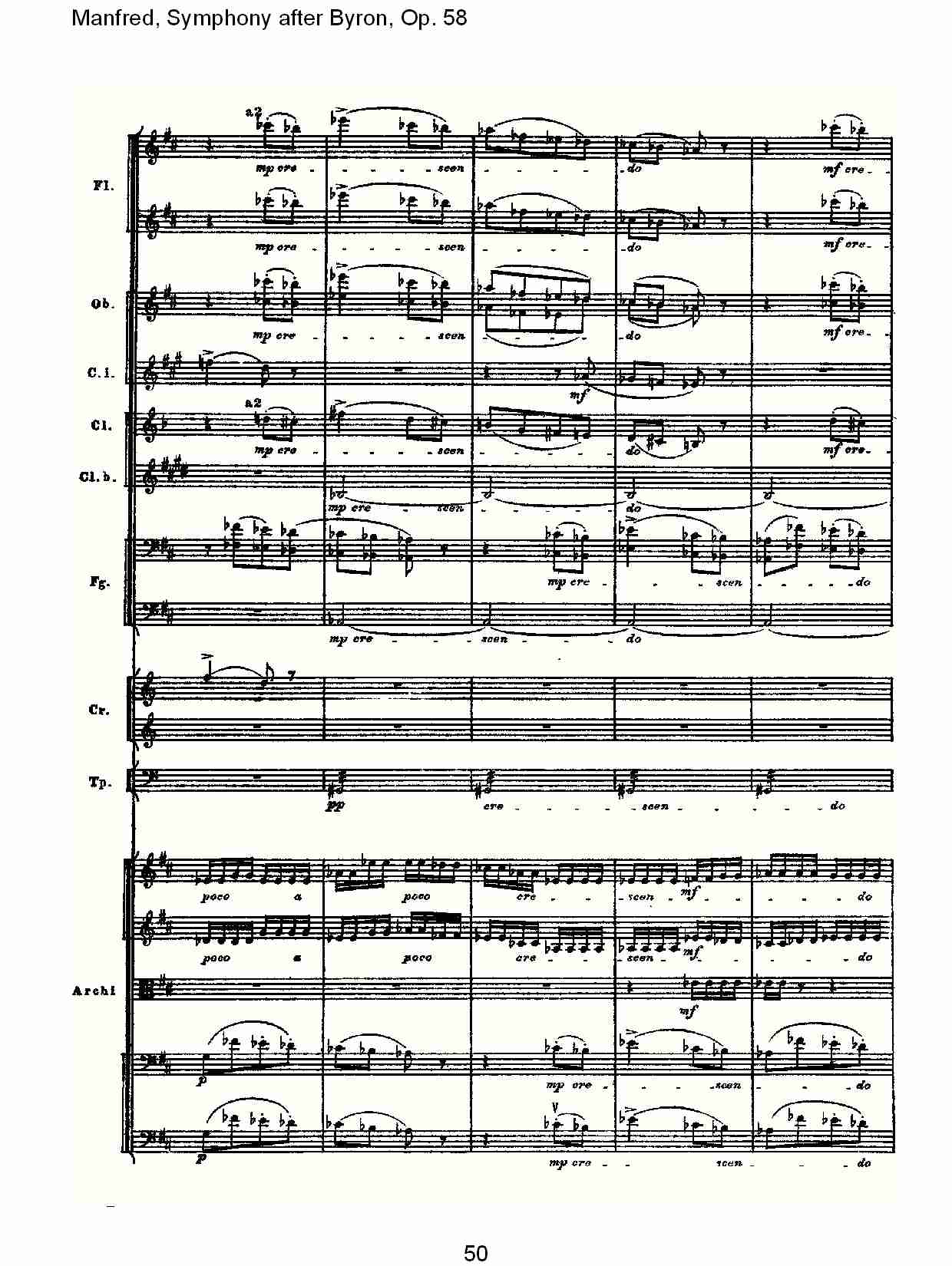 Manfred, Symphony after Byron, Op.58第二乐章（十）总谱（图5）