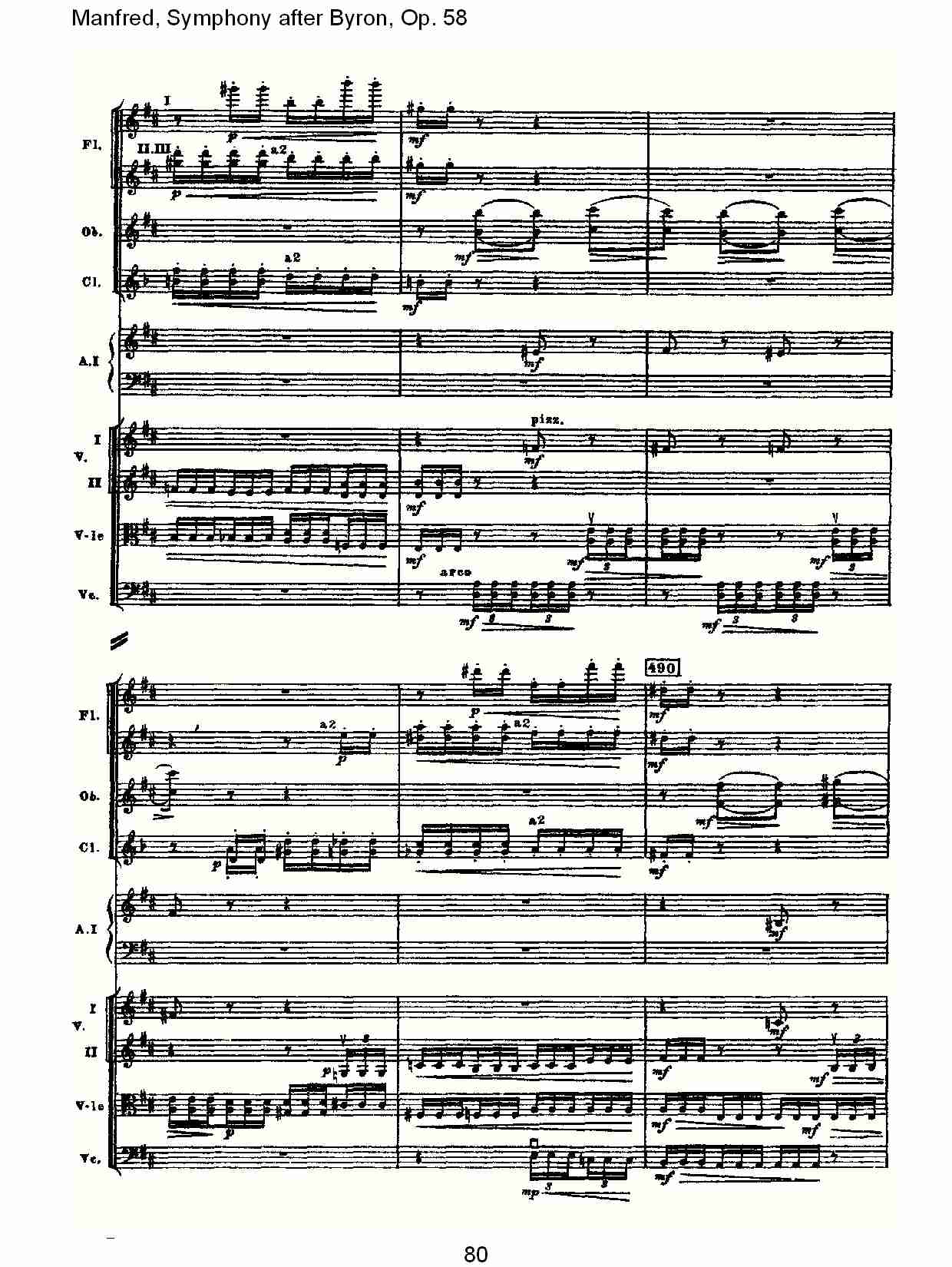 Manfred, Symphony after Byron, Op.58第二乐章（十六）总谱（图5）