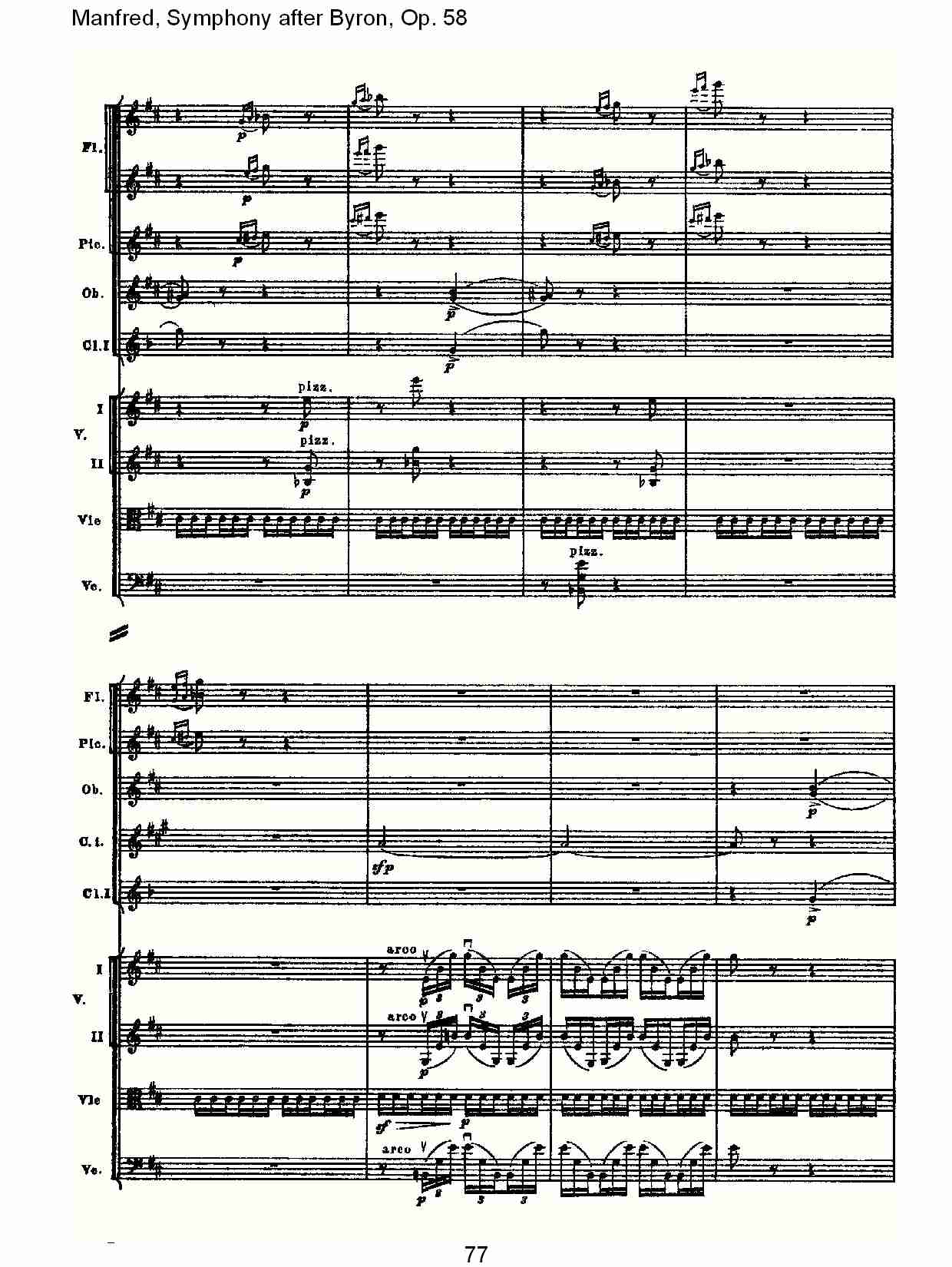 Manfred, Symphony after Byron, Op.58第二乐章（十六）总谱（图2）