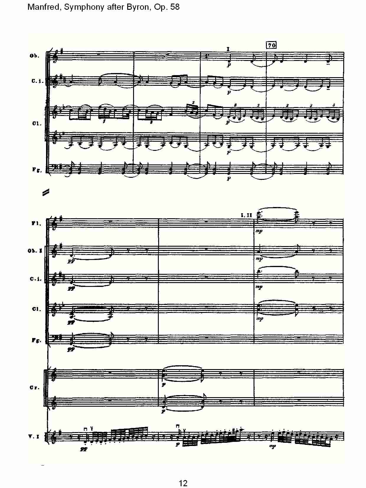 Manfred, Symphony after Byron, Op.58第三乐章（三）总谱（图2）