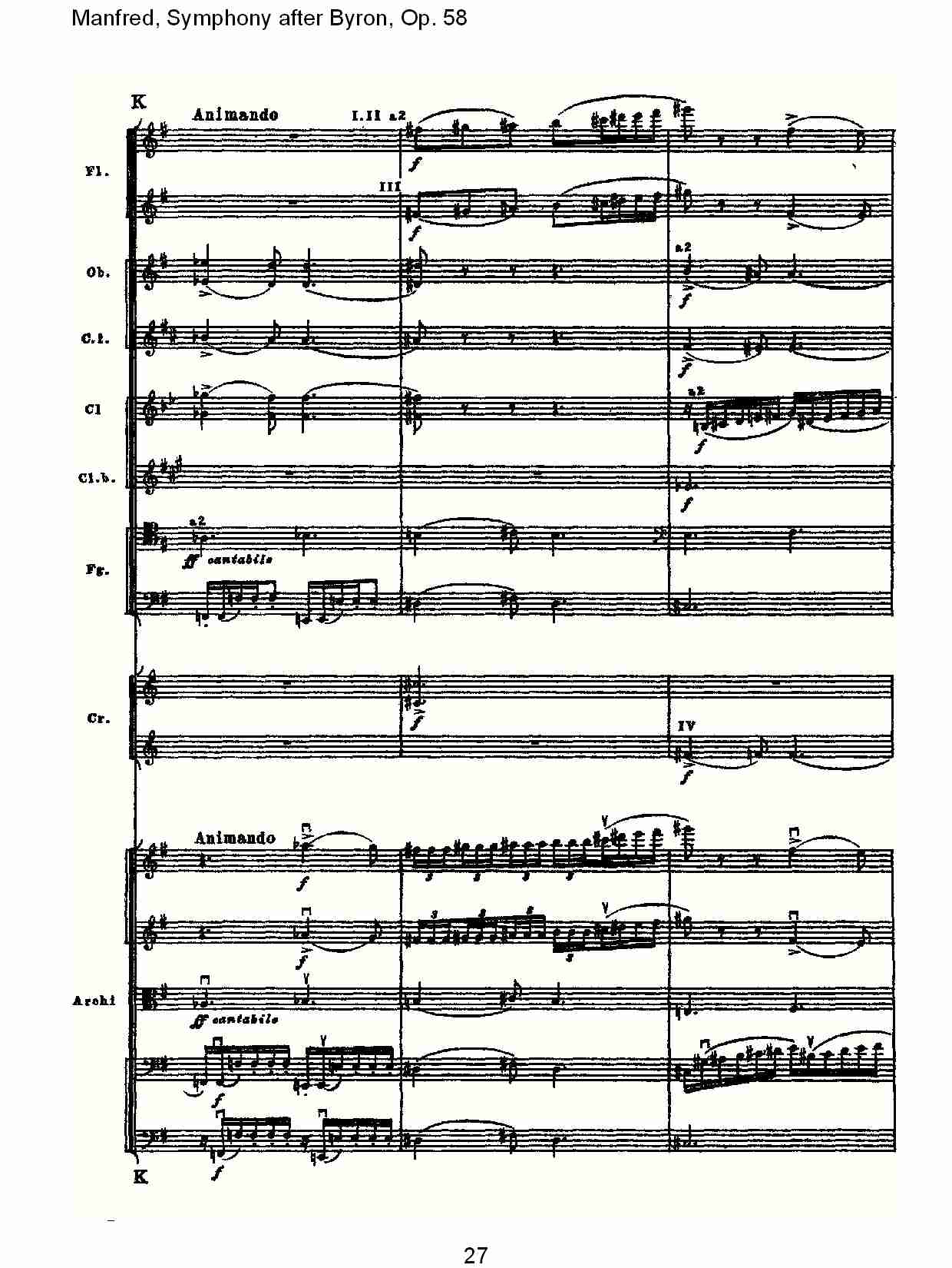 Manfred, Symphony after Byron, Op.58第三乐章（六）总谱（图2）