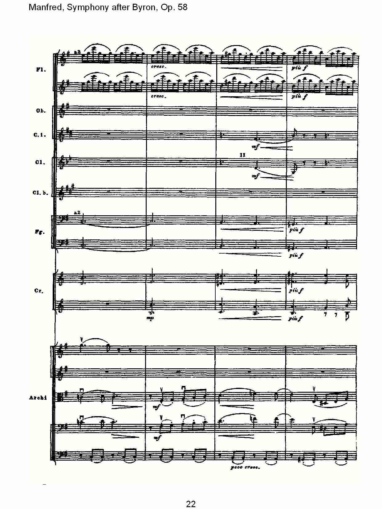 Manfred, Symphony after Byron, Op.58第三乐章（五）总谱（图2）