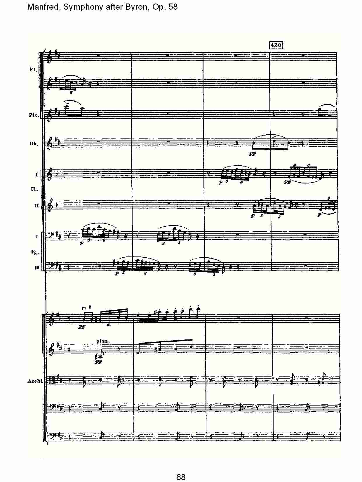 Manfred, Symphony after Byron, Op.58第二乐章（十四）总谱（图3）