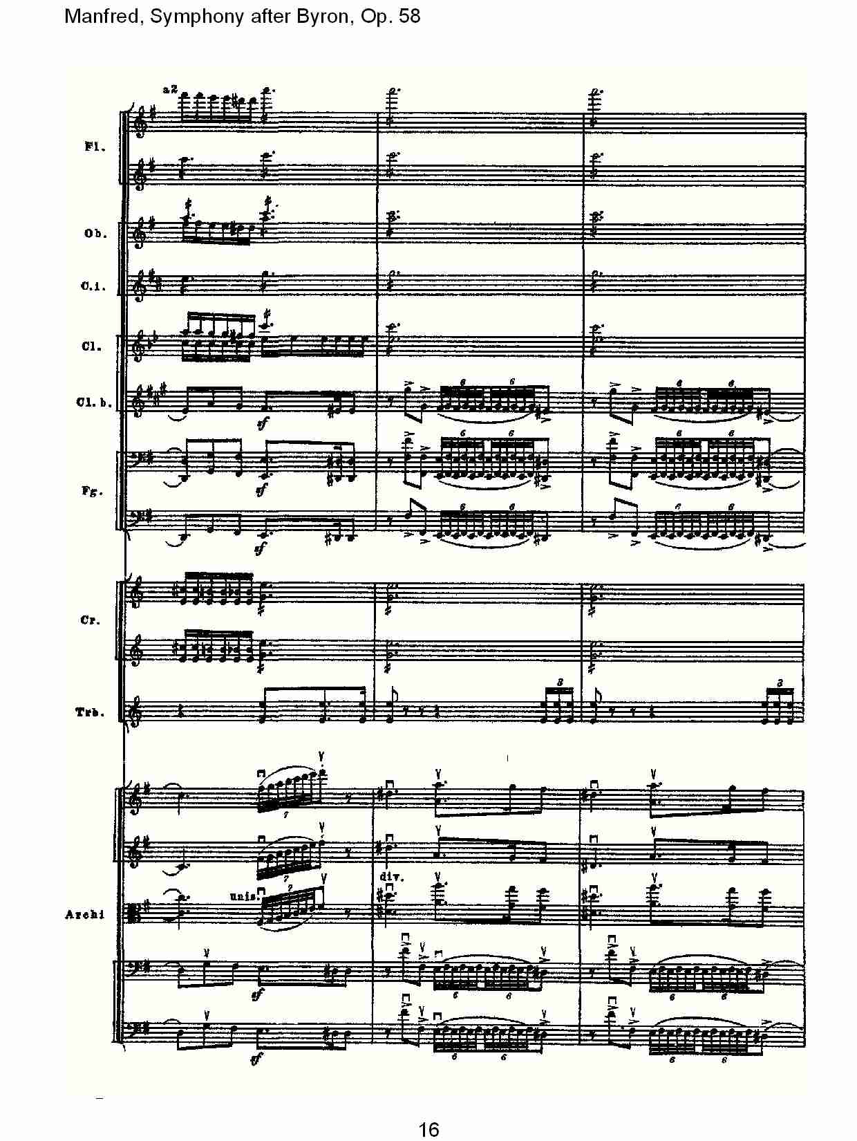 Manfred, Symphony after Byron, Op.58第三乐章（四）总谱（图1）
