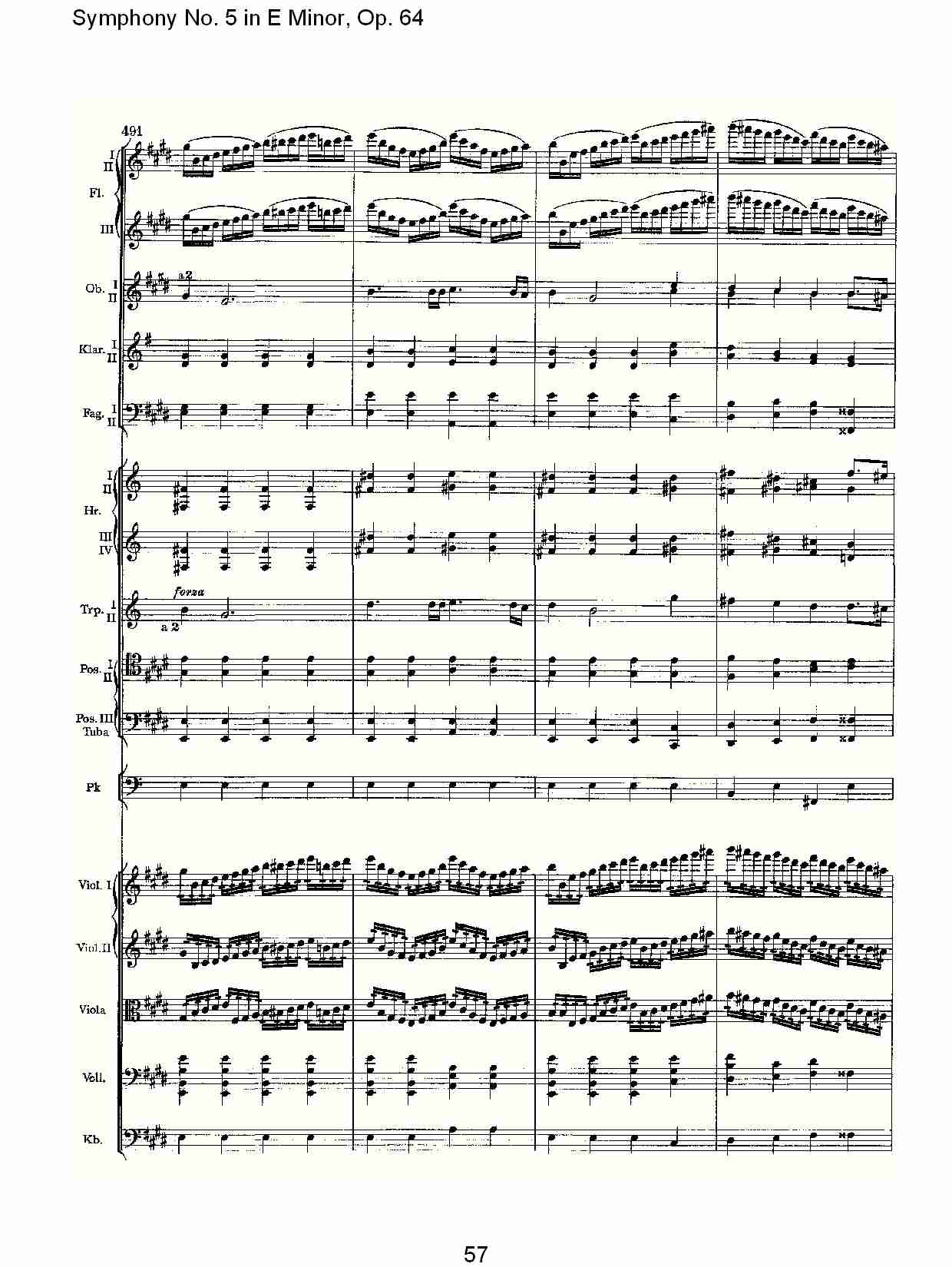 E小调第五交响曲,  Op.64第四乐章（十二）总谱（图2）