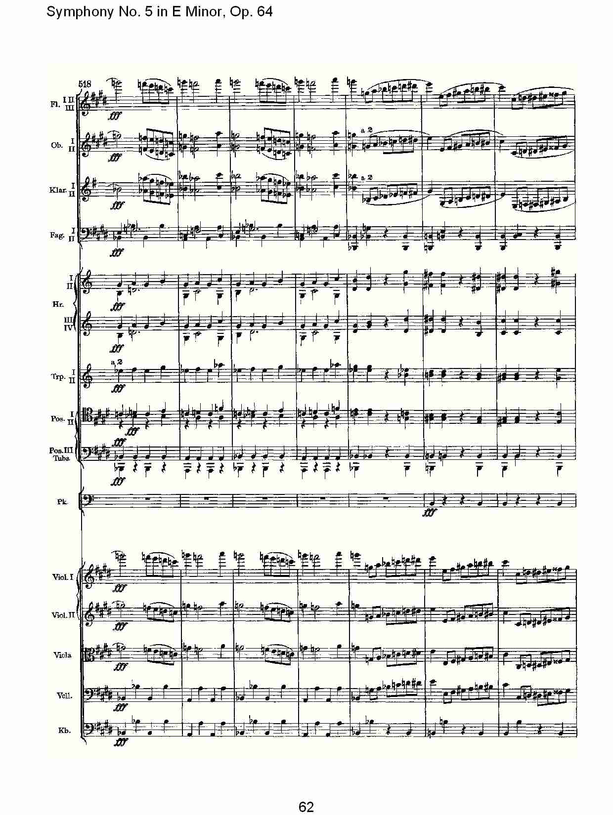 E小调第五交响曲,  Op.64第四乐章（十三）总谱（图2）