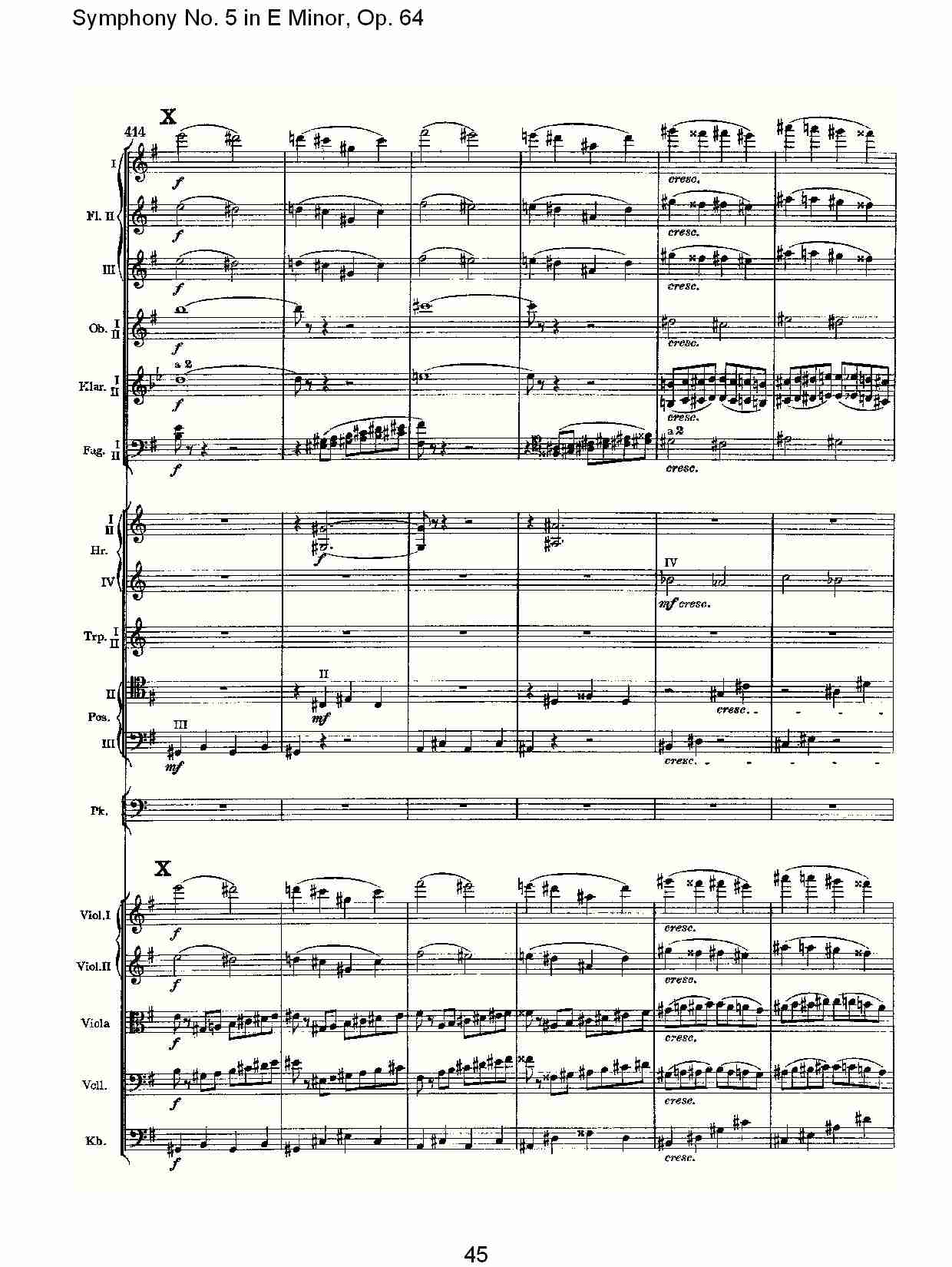 E小调第五交响曲,  Op.64第四乐章（九）总谱（图5）
