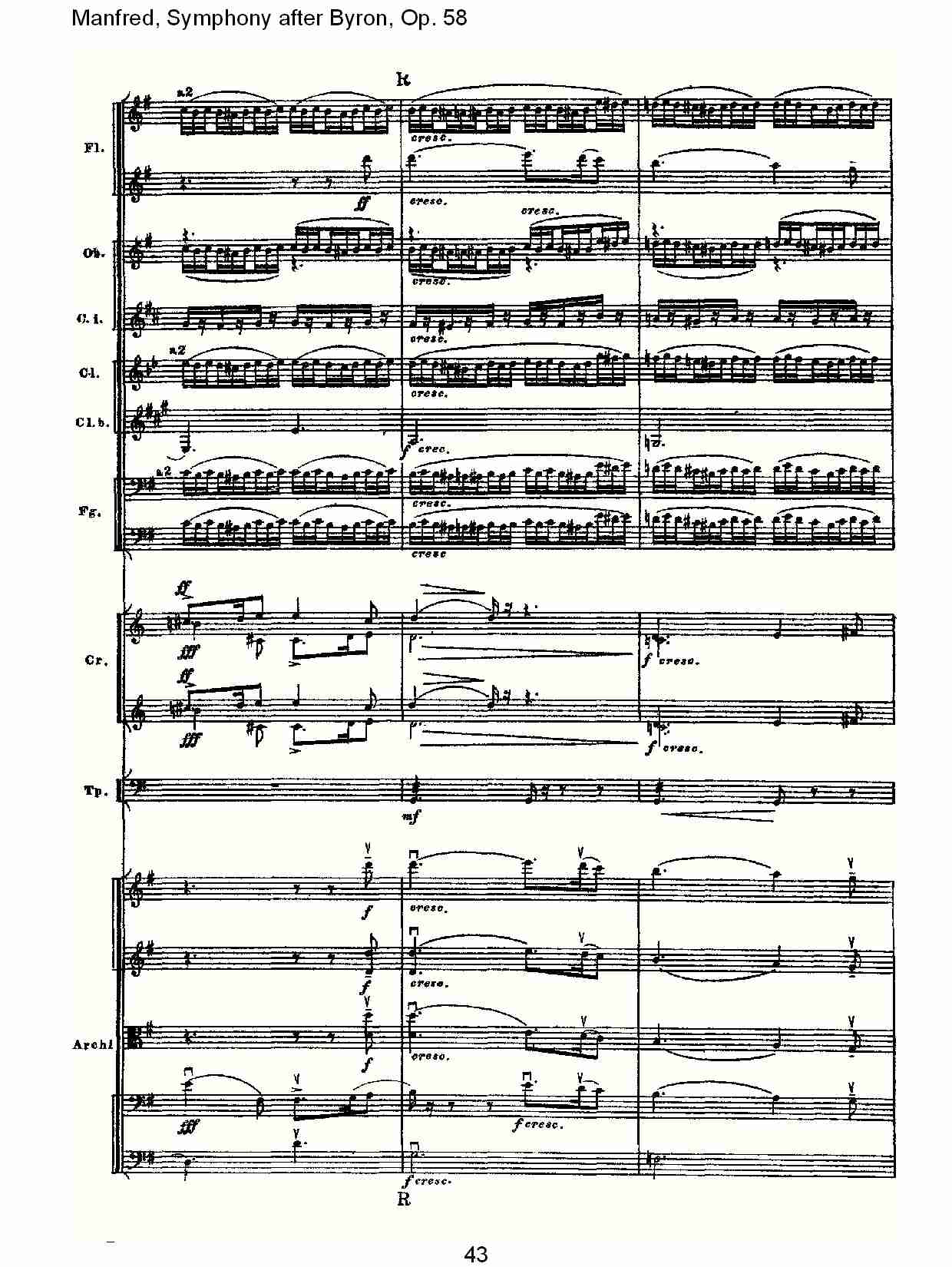 Manfred, Symphony after Byron, Op.58第三乐章（九）总谱（图3）