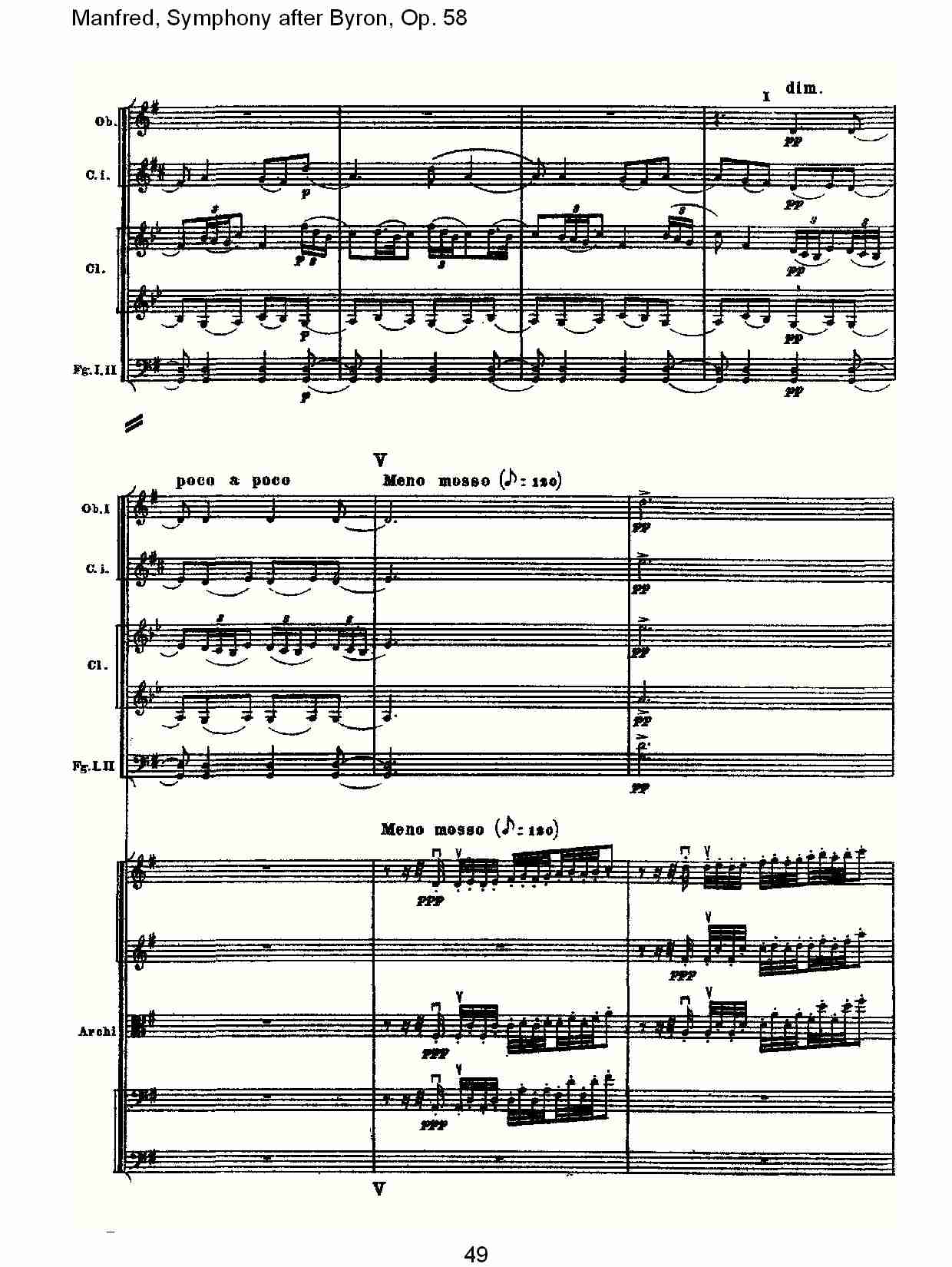 Manfred, Symphony after Byron, Op.58第三乐章（十）总谱（图4）