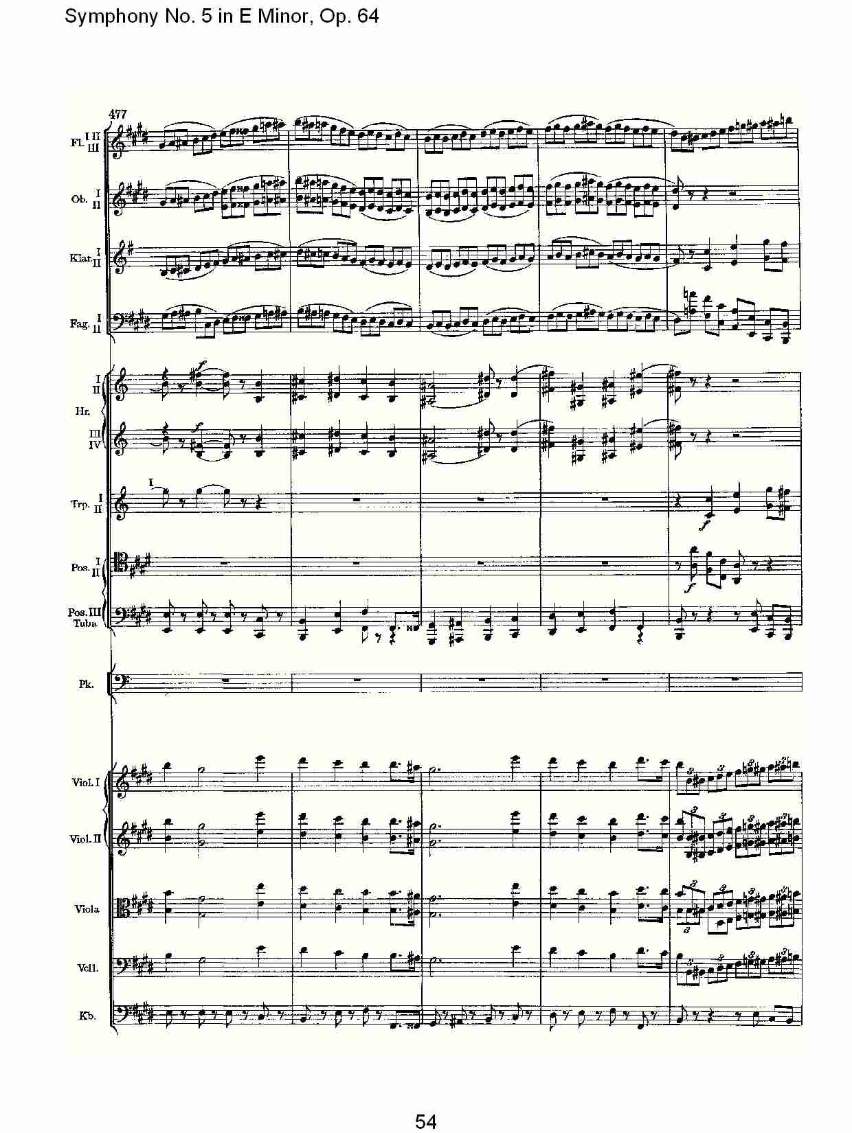 E小调第五交响曲,  Op.64第四乐章（十一）总谱（图4）