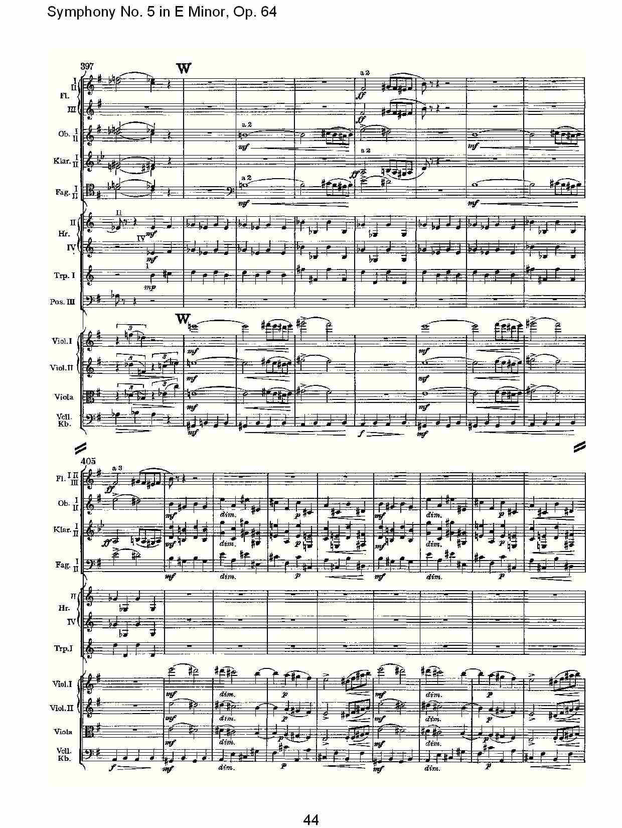 E小调第五交响曲,  Op.64第四乐章（九）总谱（图4）