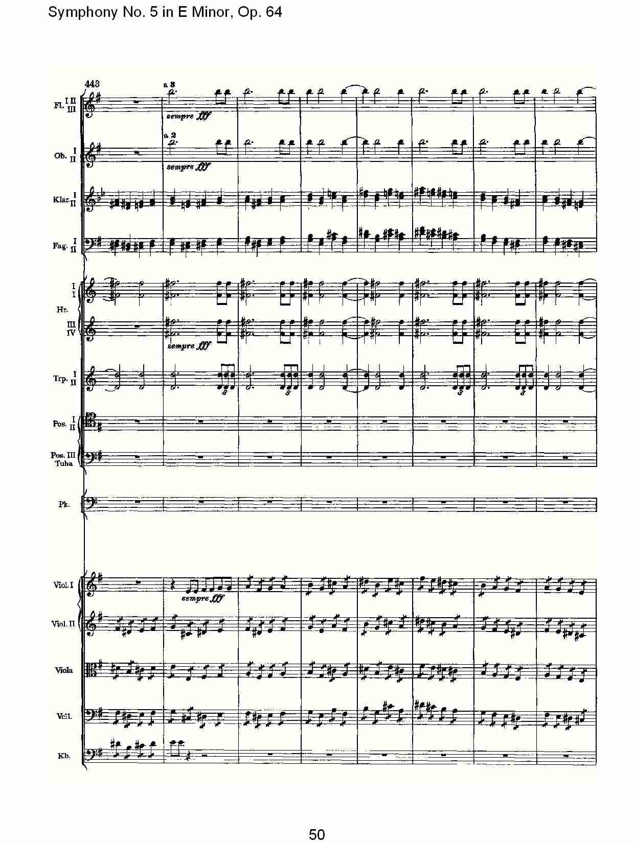 E小调第五交响曲,  Op.64第四乐章（十）总谱（图5）