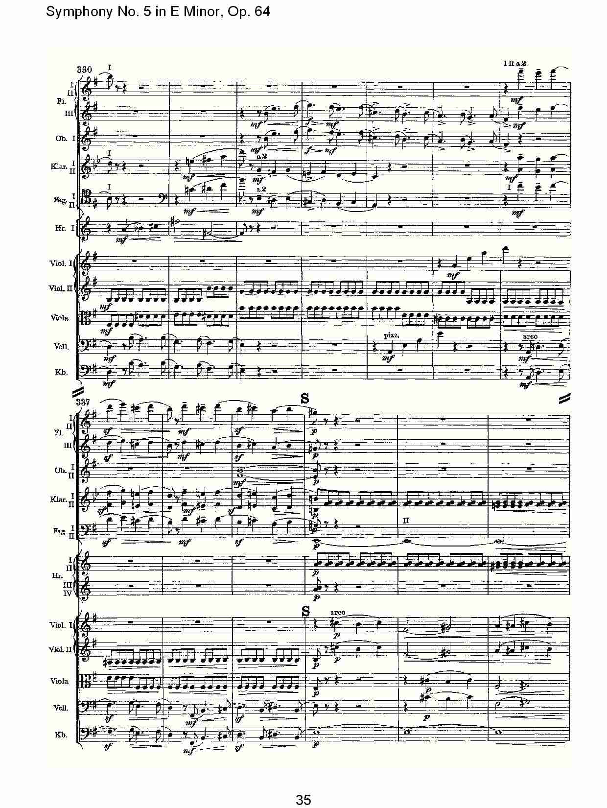 E小调第五交响曲,  Op.64第四乐章（七）总谱（图5）