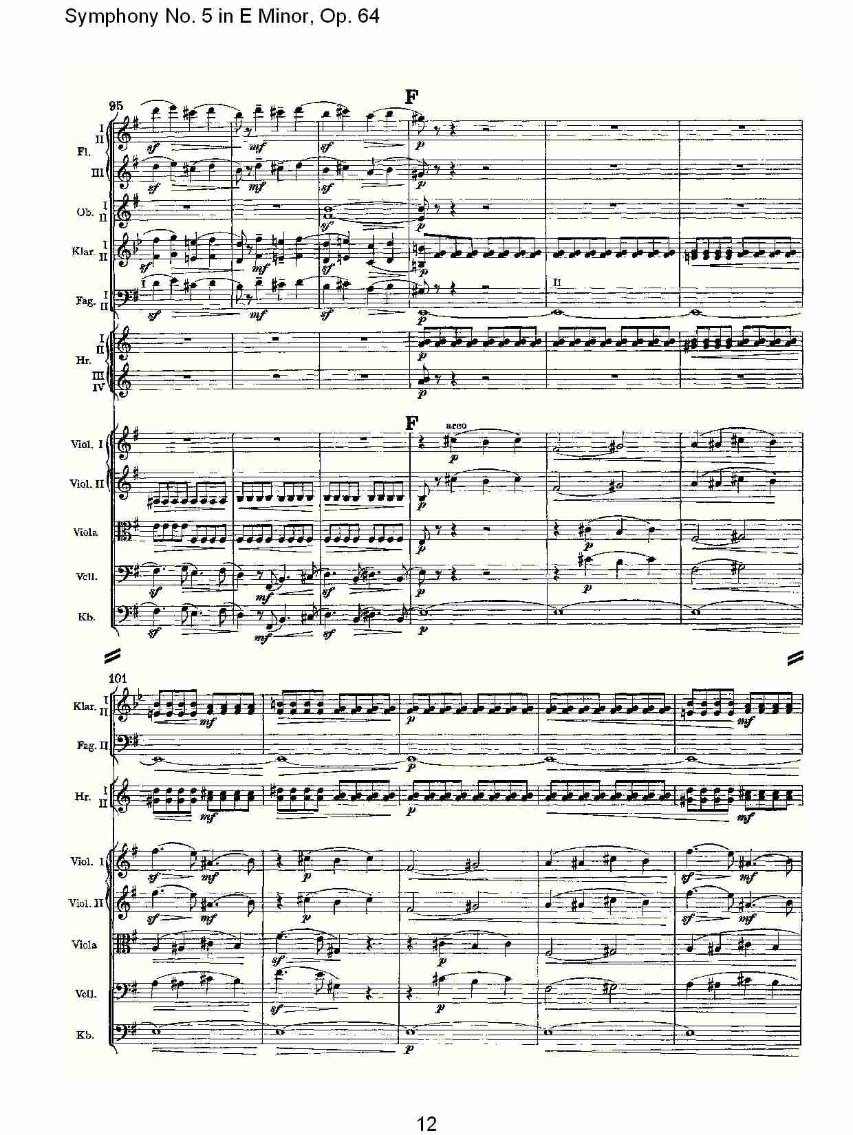 E小调第五交响曲,  Op.64第四乐章（三）总谱（图2）