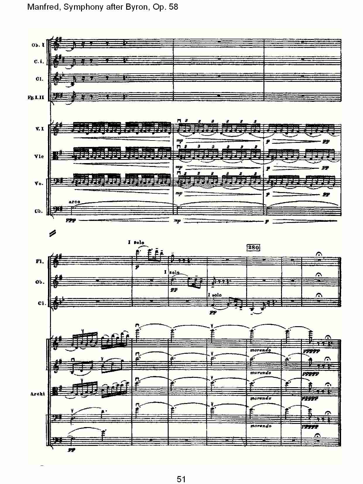 Manfred, Symphony after Byron, Op.58第三乐章（十一）总谱（图1）