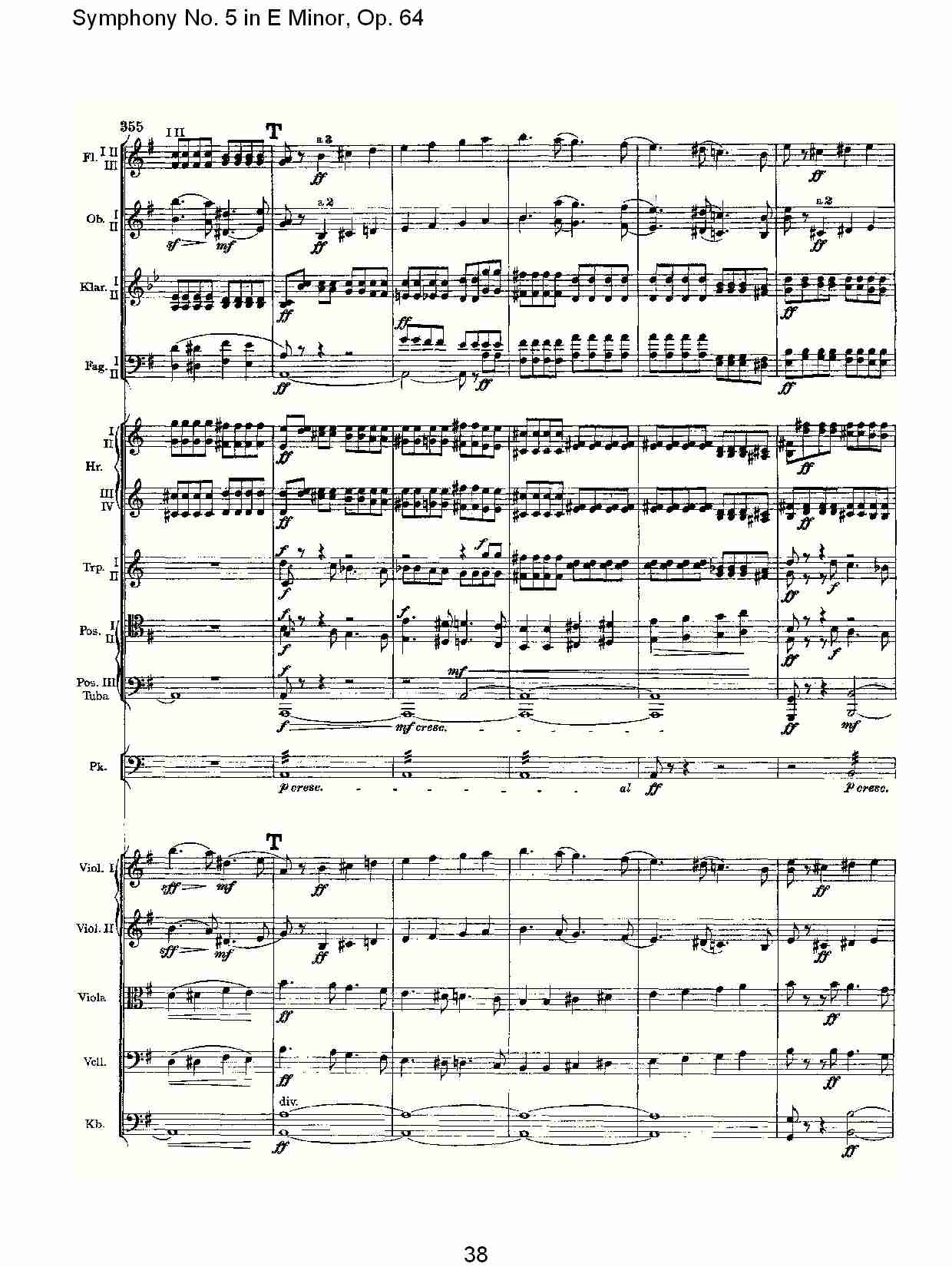 E小调第五交响曲,  Op.64第四乐章（八）总谱（图3）