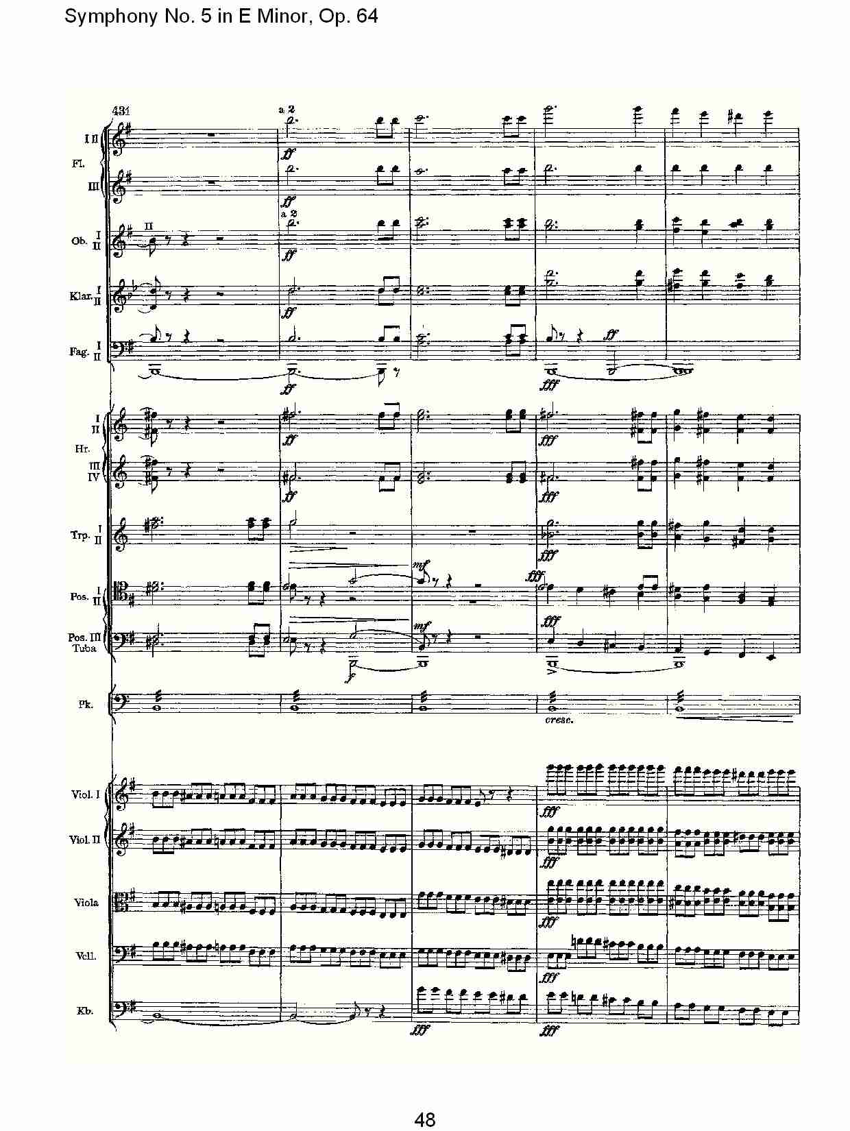 E小调第五交响曲,  Op.64第四乐章（十）总谱（图3）