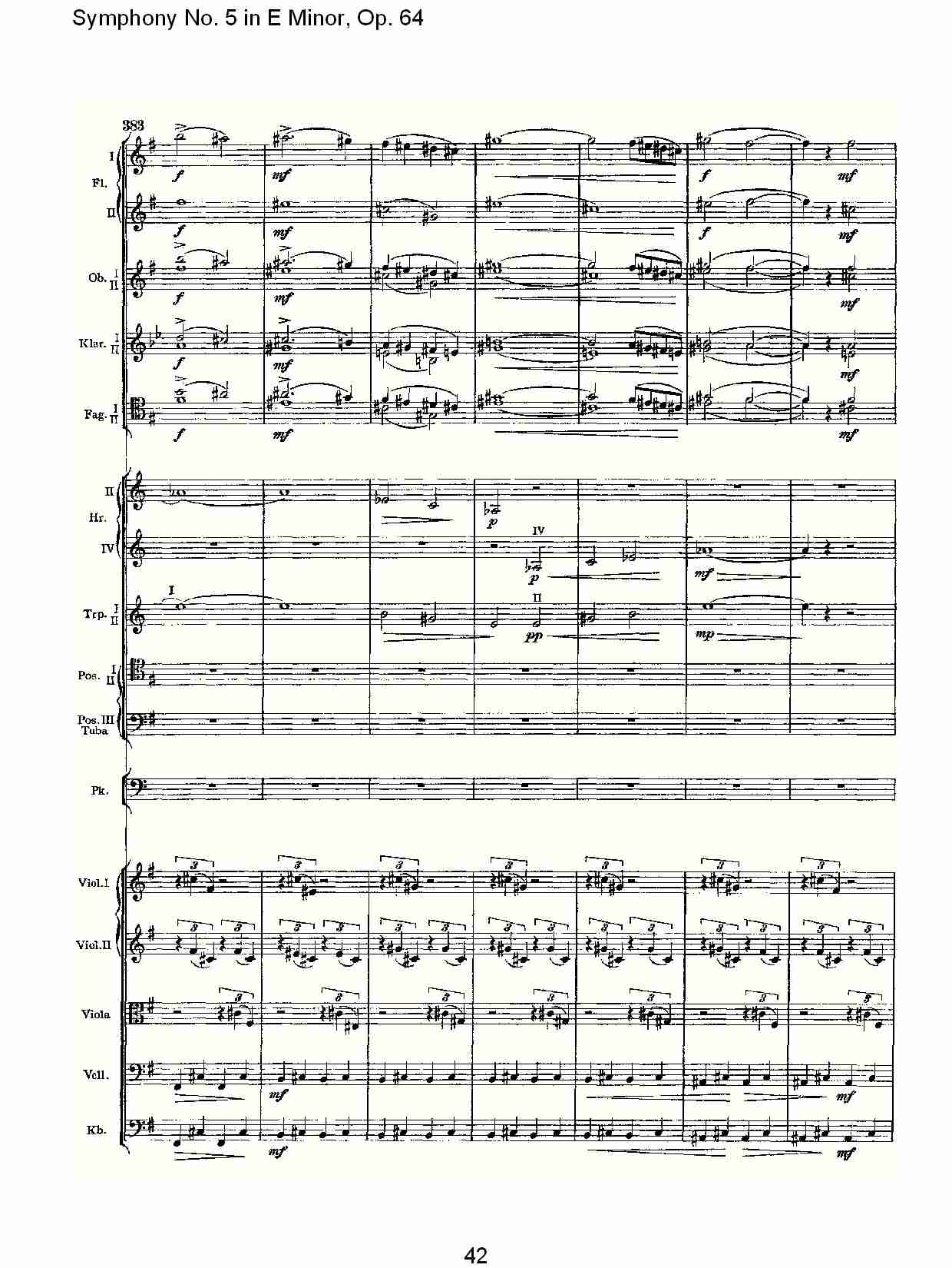 E小调第五交响曲,  Op.64第四乐章（九）总谱（图2）