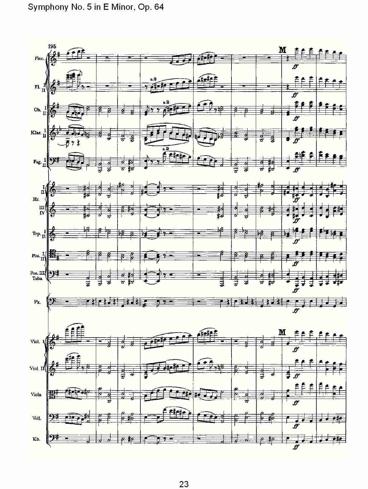 E小调第五交响曲,  Op.64第四乐章（五）总谱（图3）