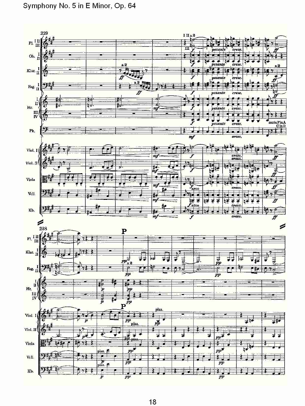 E小调第五交响曲,  Op.64第三乐章（四）总谱（图3）